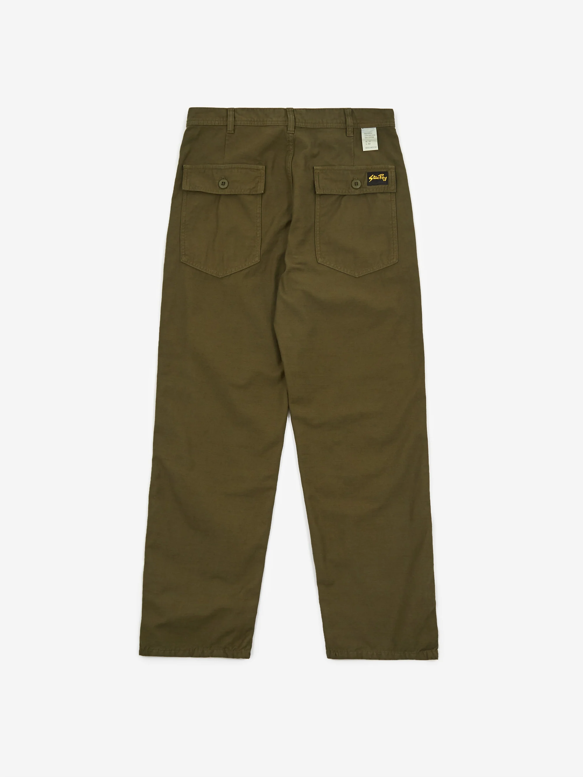 Stan Ray Fat Pant - Olive Sateen - Image 4