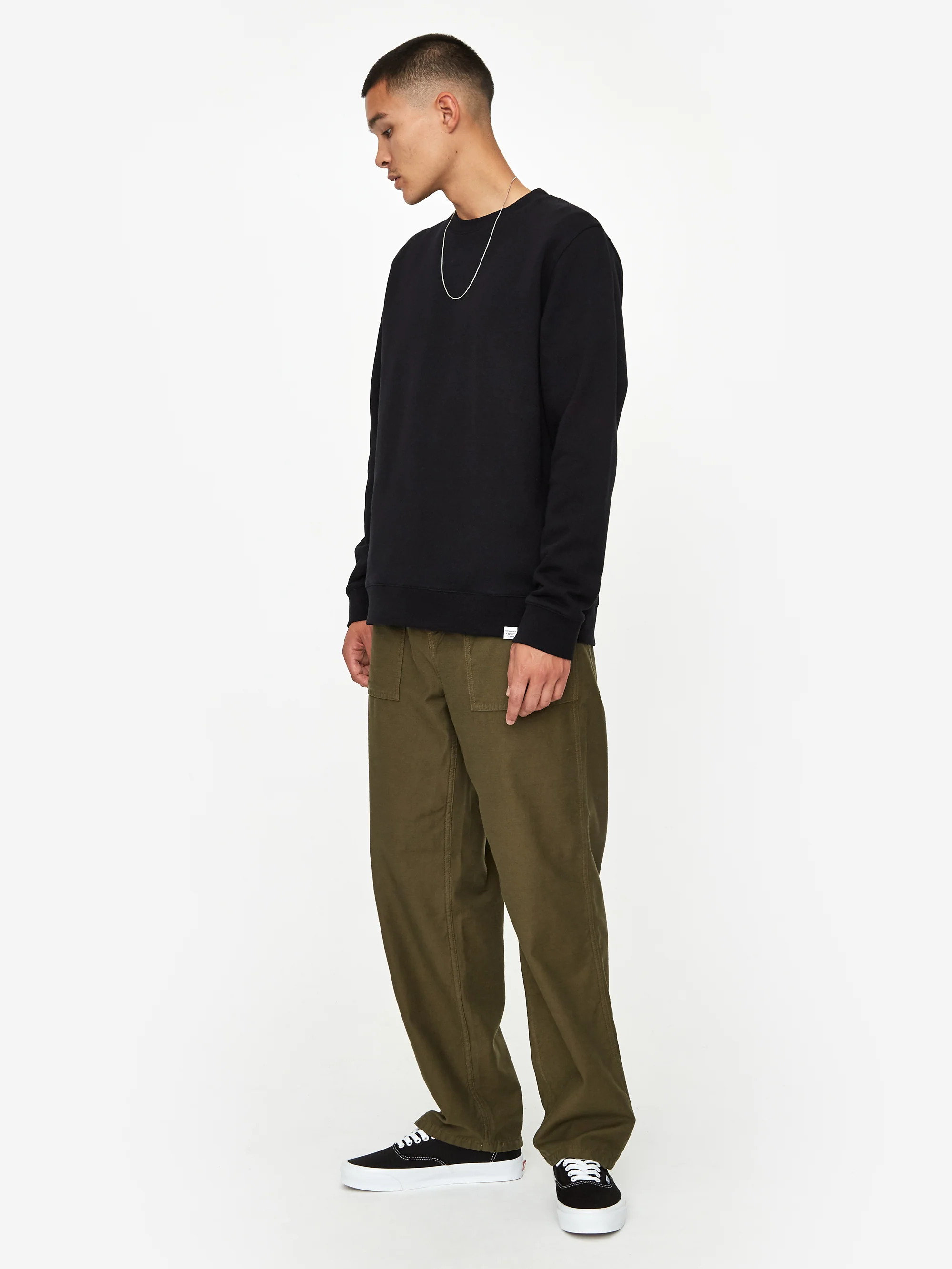 Stan Ray Fat Pant - Olive Sateen - Image 6