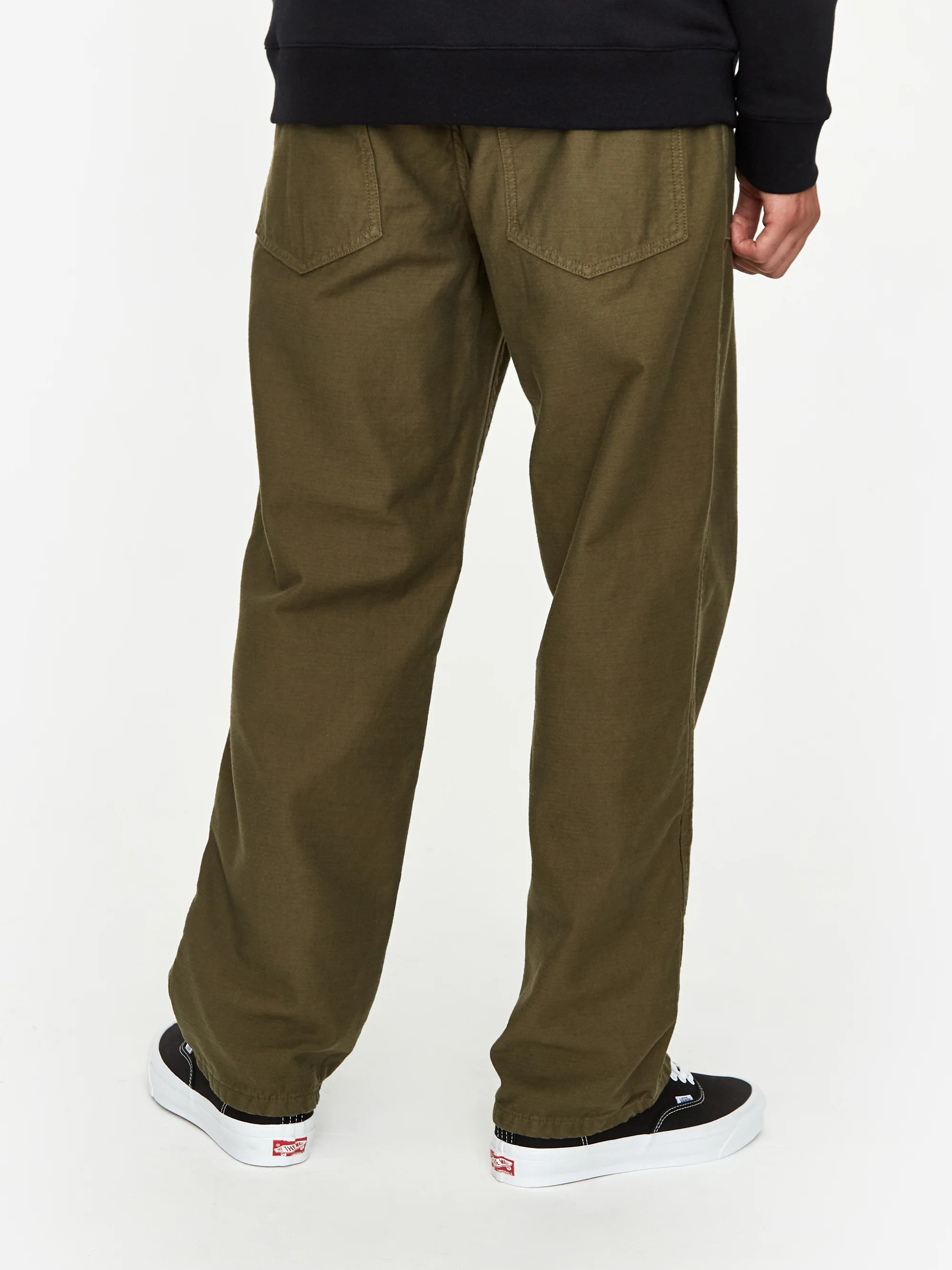 Stan Ray Fat Pant - Olive Sateen - Image 8