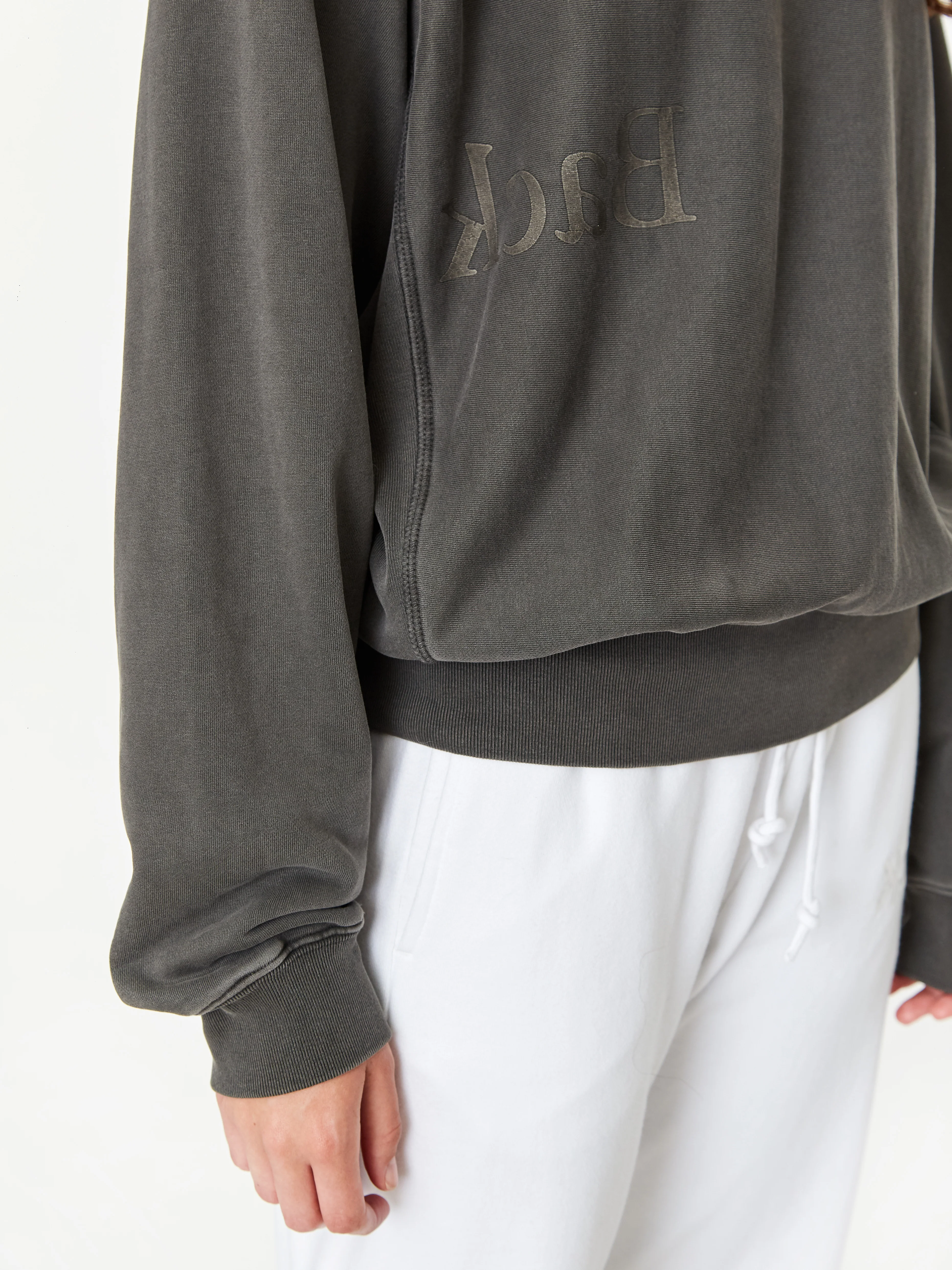 Stand Alone Back Logo Sweatshirt - Dark Grey - Image 5