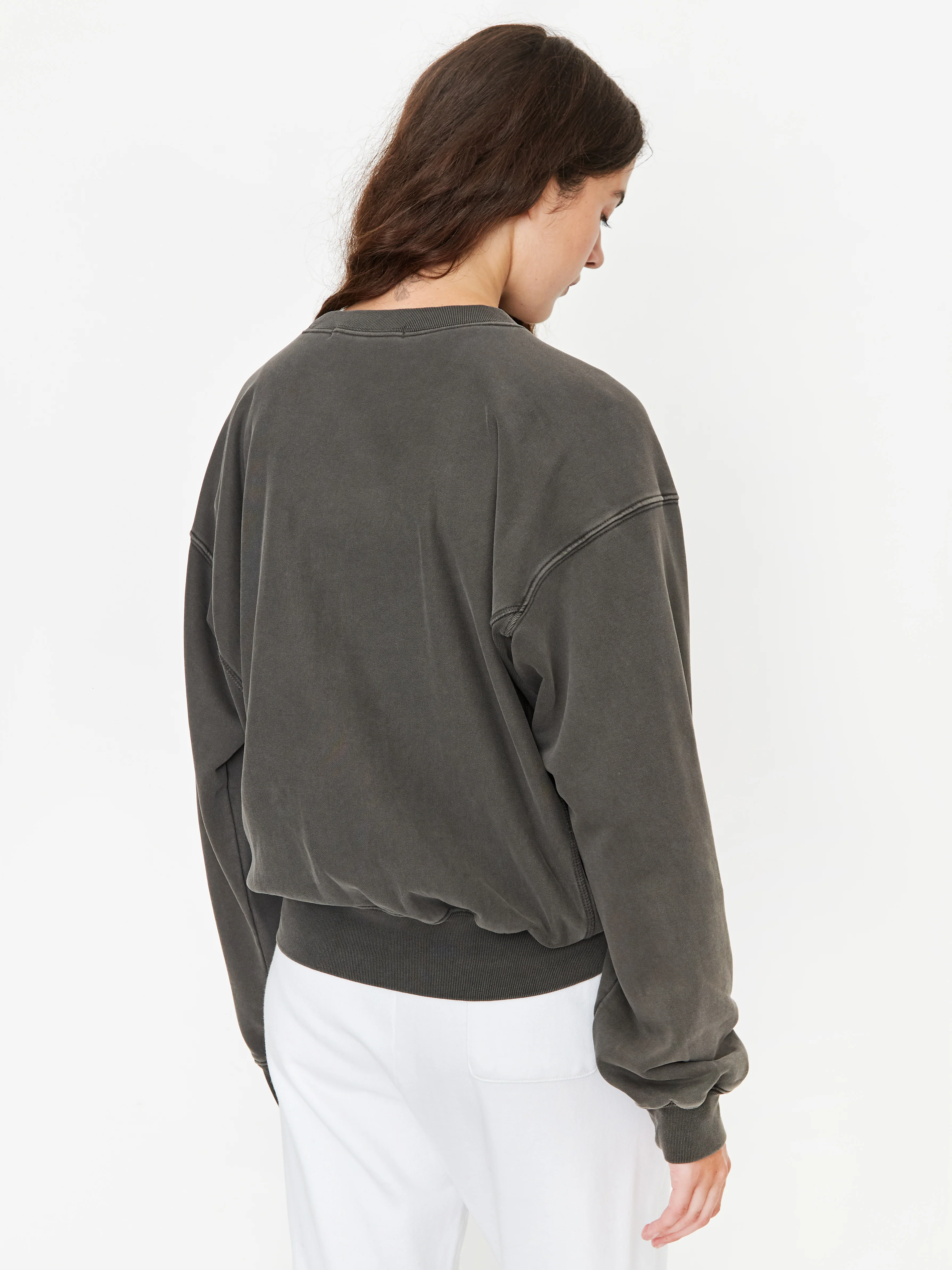 Stand Alone Back Logo Sweatshirt - Dark Grey - Image 6