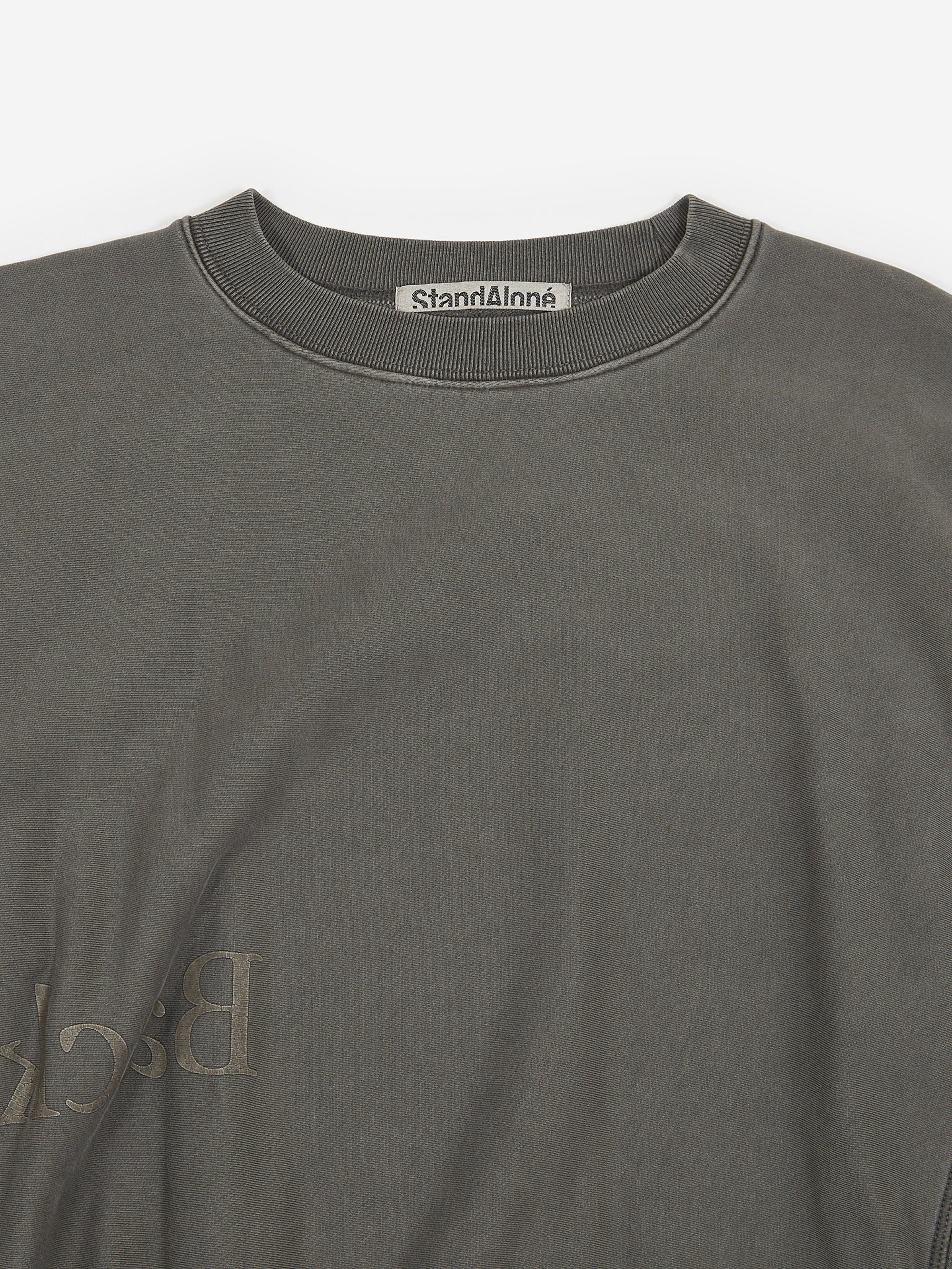 Stand Alone Back Logo Sweatshirt - Dark Grey - Image 8