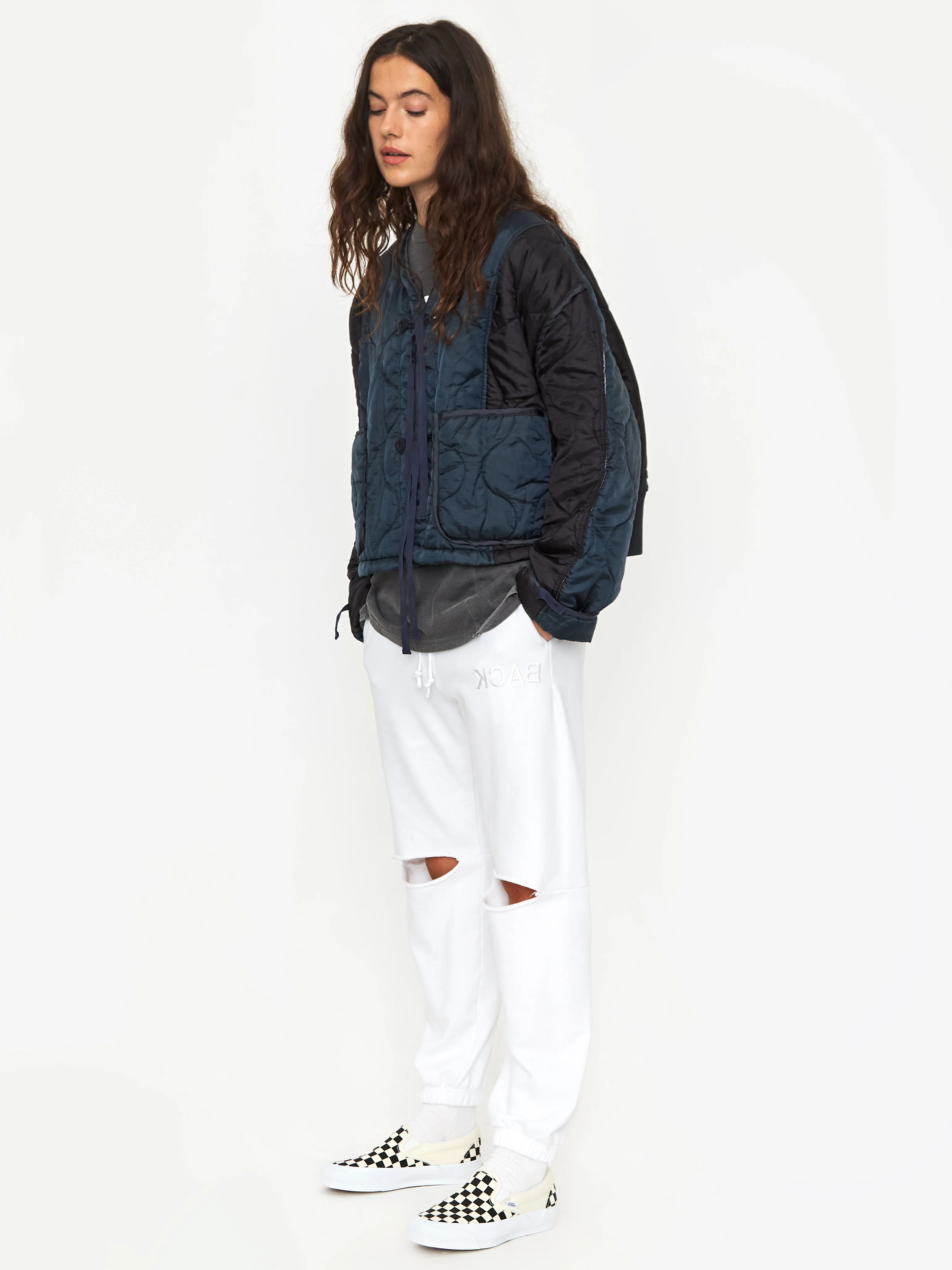 Stand Alone Military Quilted Liner Jacket - Black - Image 3