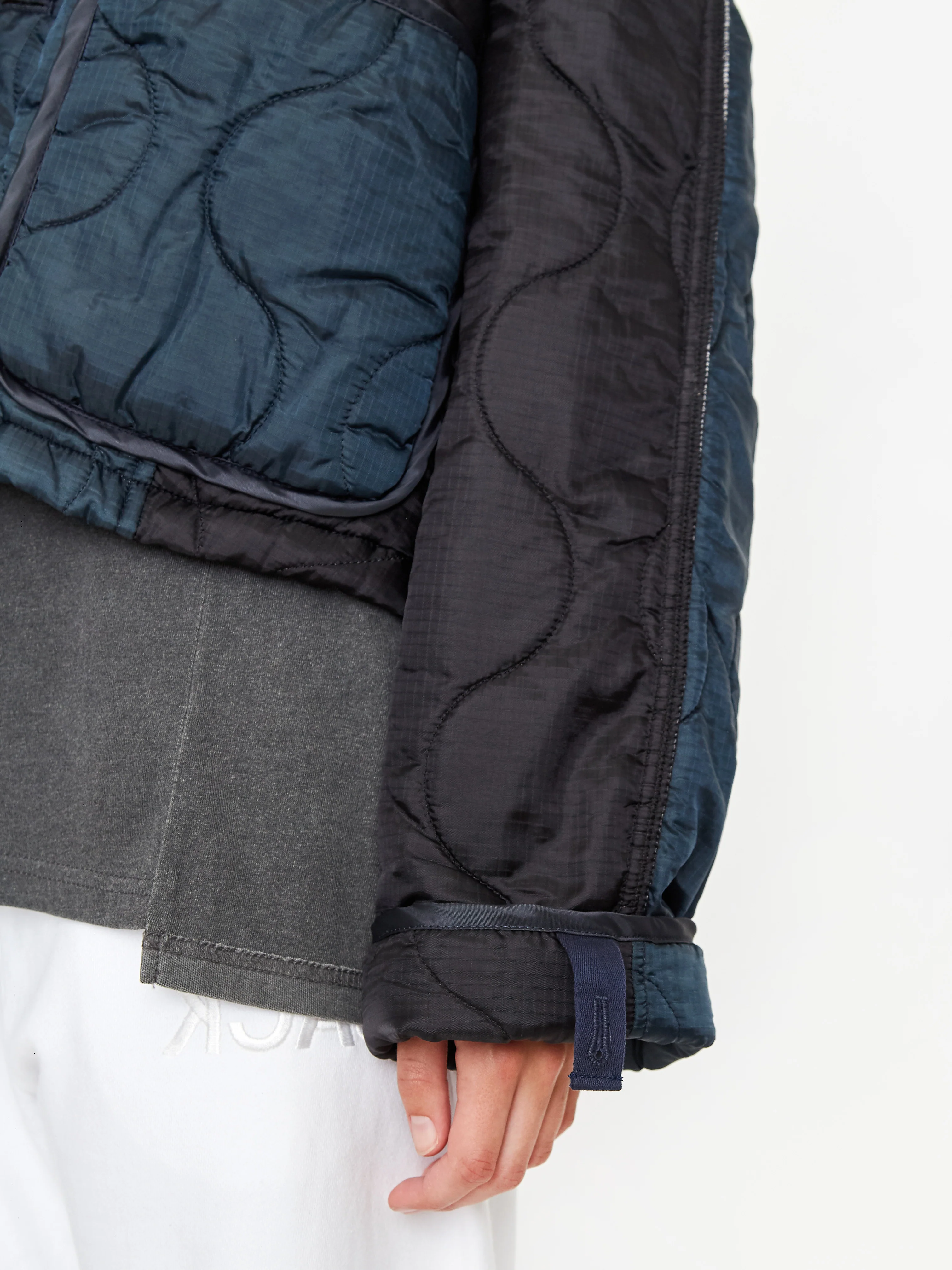 Stand Alone Military Quilted Liner Jacket - Black - Image 7