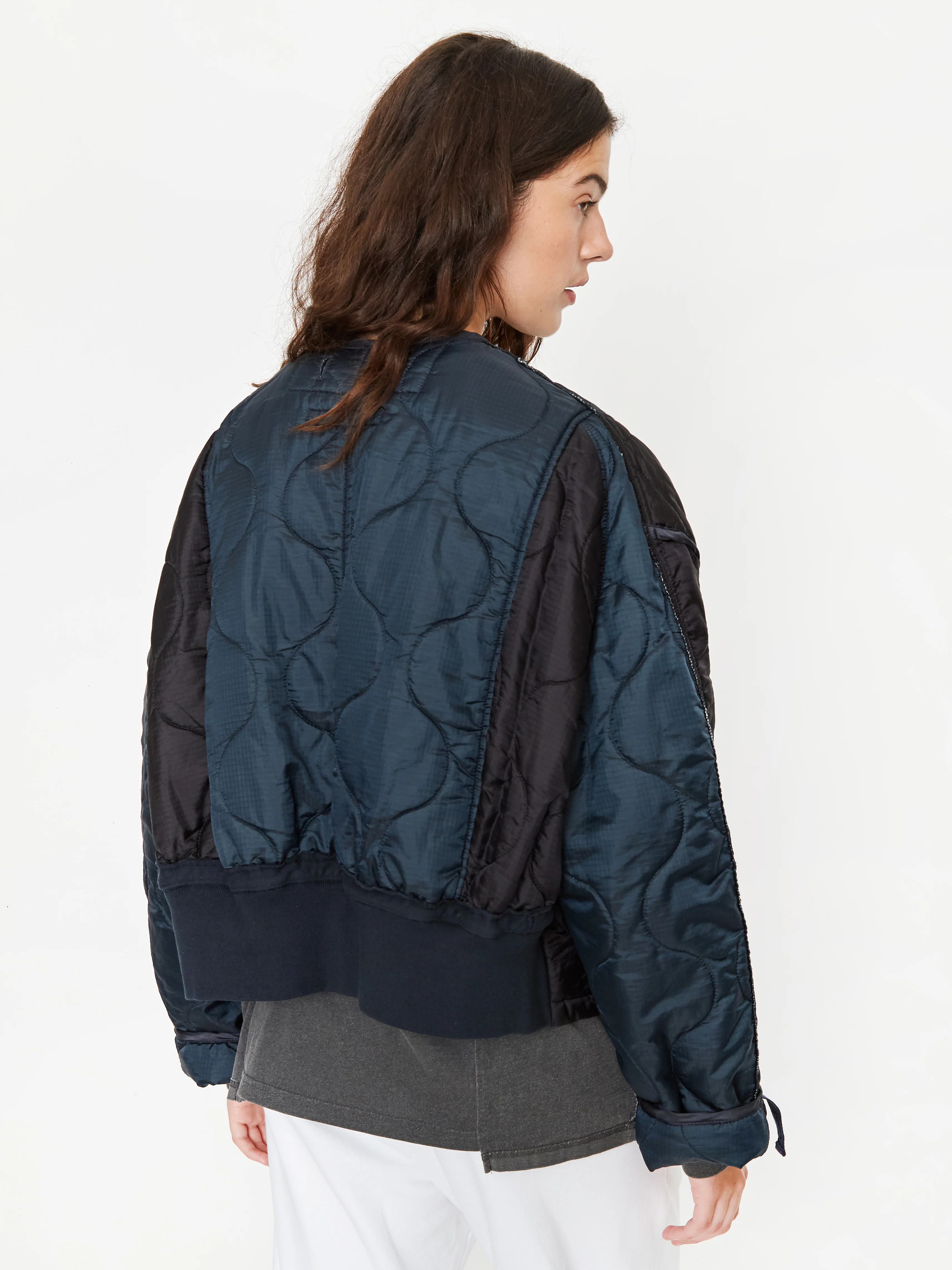 Stand Alone Military Quilted Liner Jacket - Black - Image 9