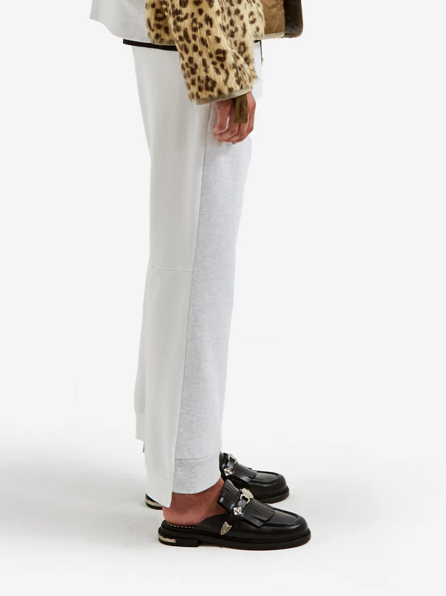 Stand Alone Mixed Panel Sweatpant - Melange Grey - Image 2