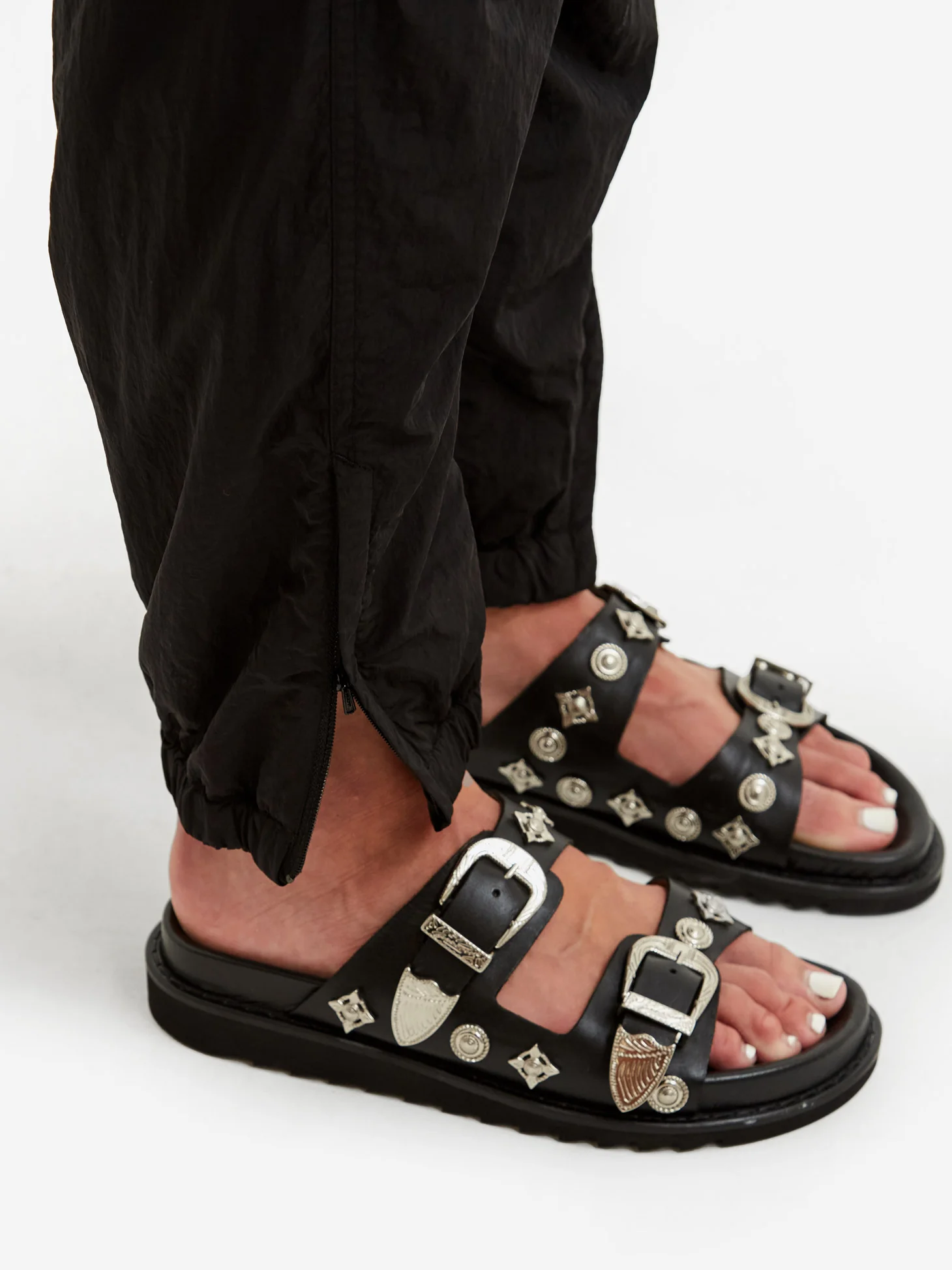 Stand Alone Nylon Track Pant - Black - Image 4