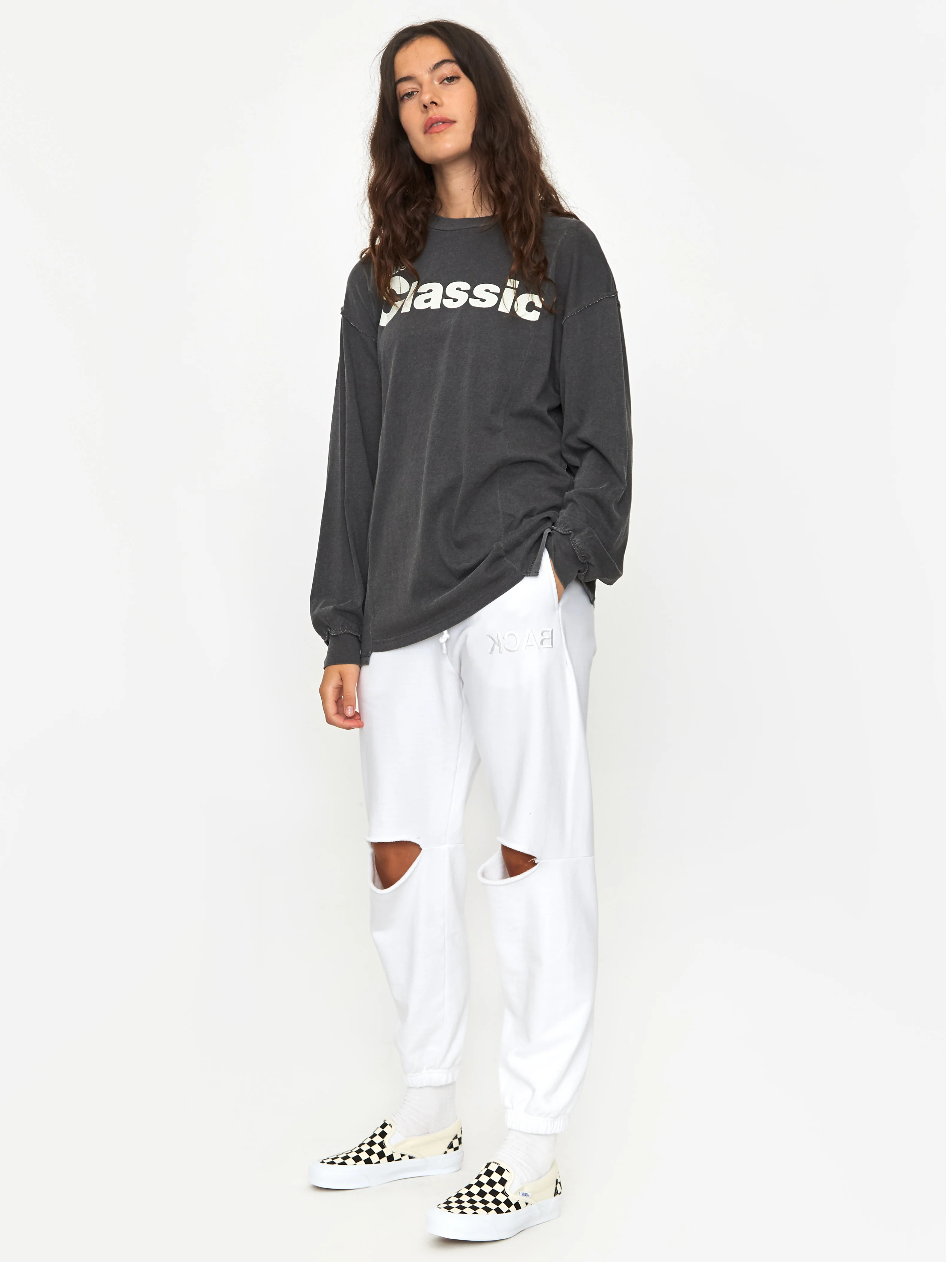Stand Alone Out Of 90's Mixed Block Longsleeve T-Shirt - Grey - Image 3