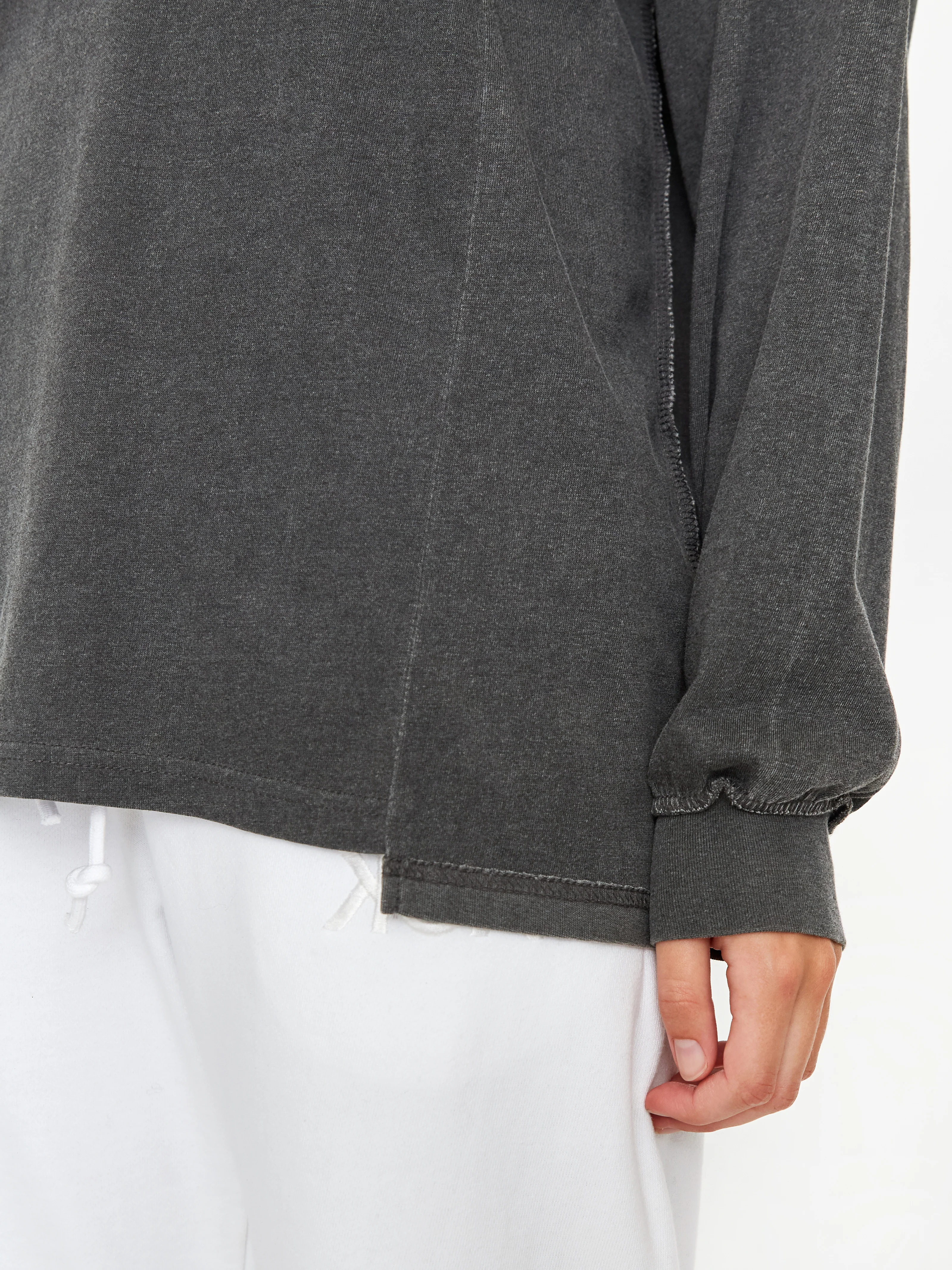 Stand Alone Out Of 90's Mixed Block Longsleeve T-Shirt - Grey - Image 4