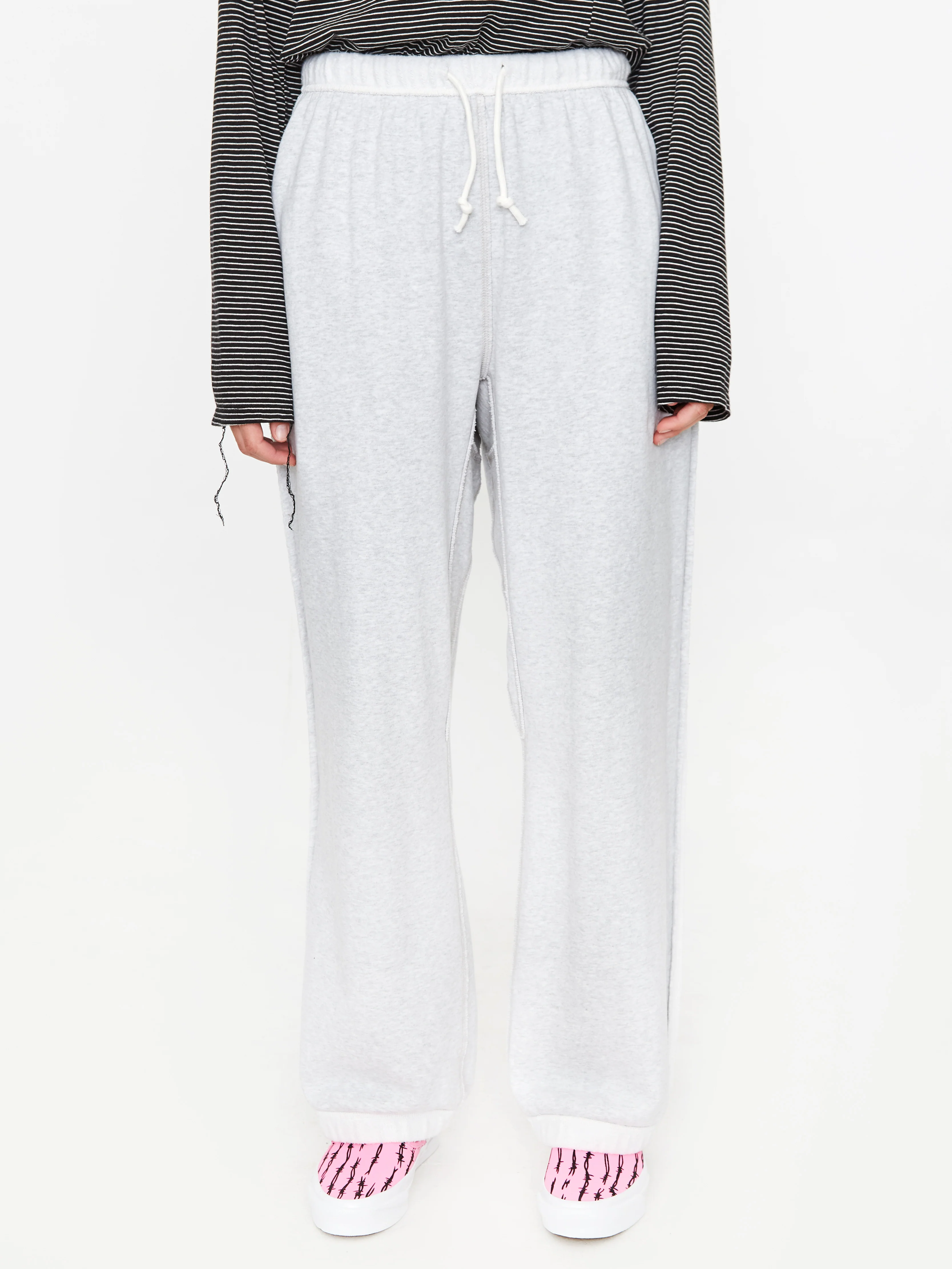 Stand Alone Reversible B Logo Sweatpant - Grey