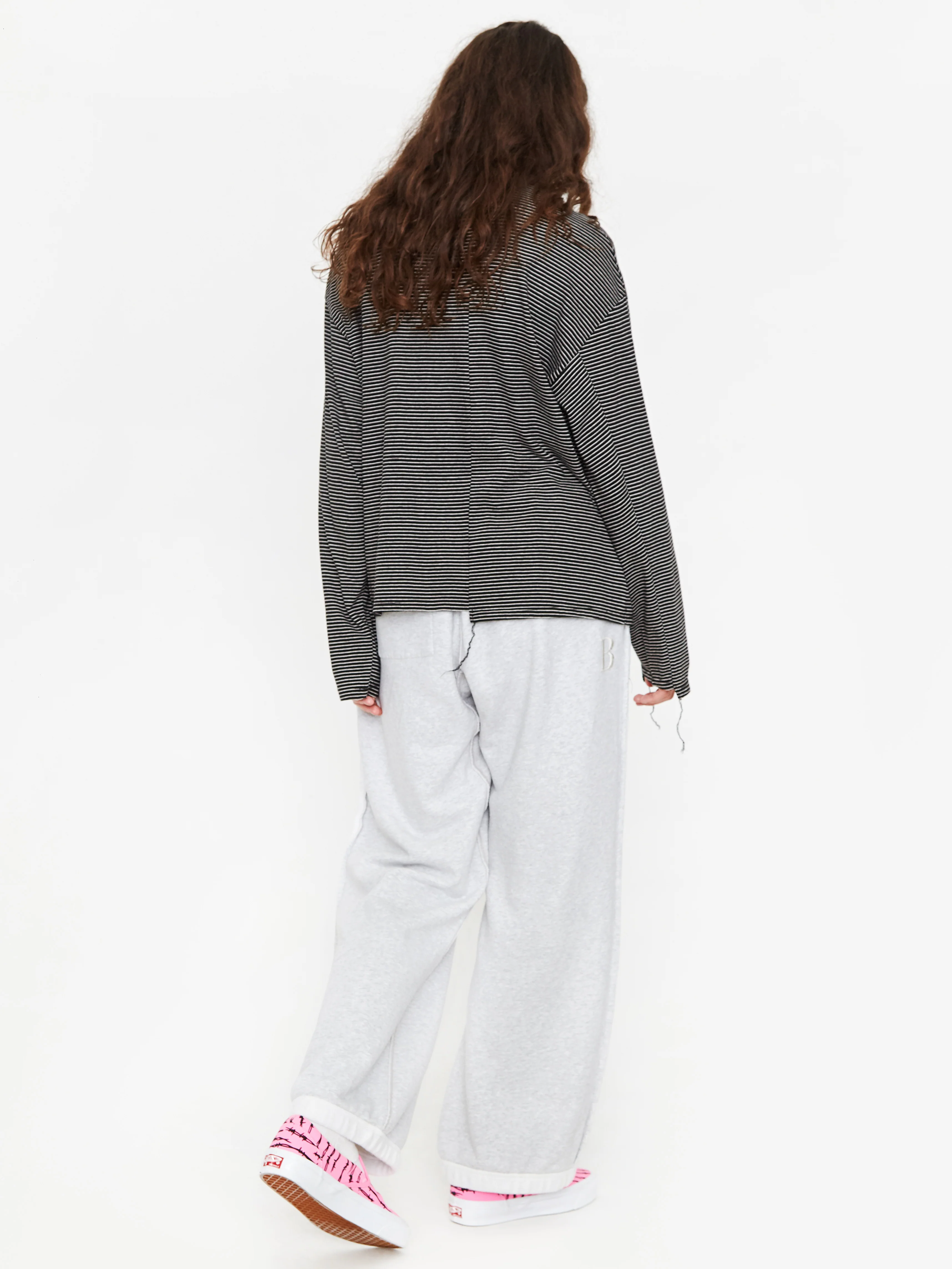 Stand Alone Reversible B Logo Sweatpant - Grey - Image 3