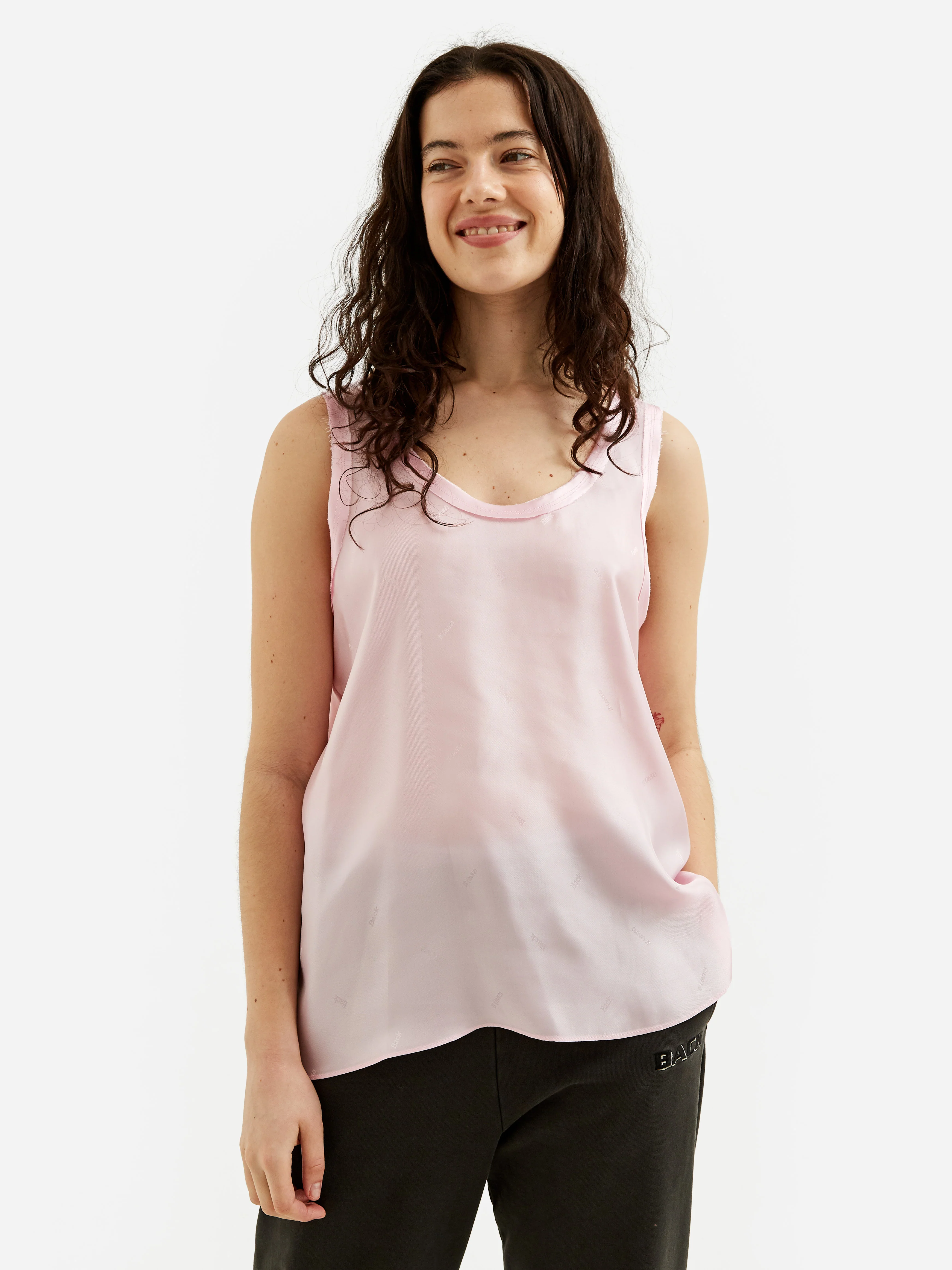 Stand Alone Sleeveless Top - Pink