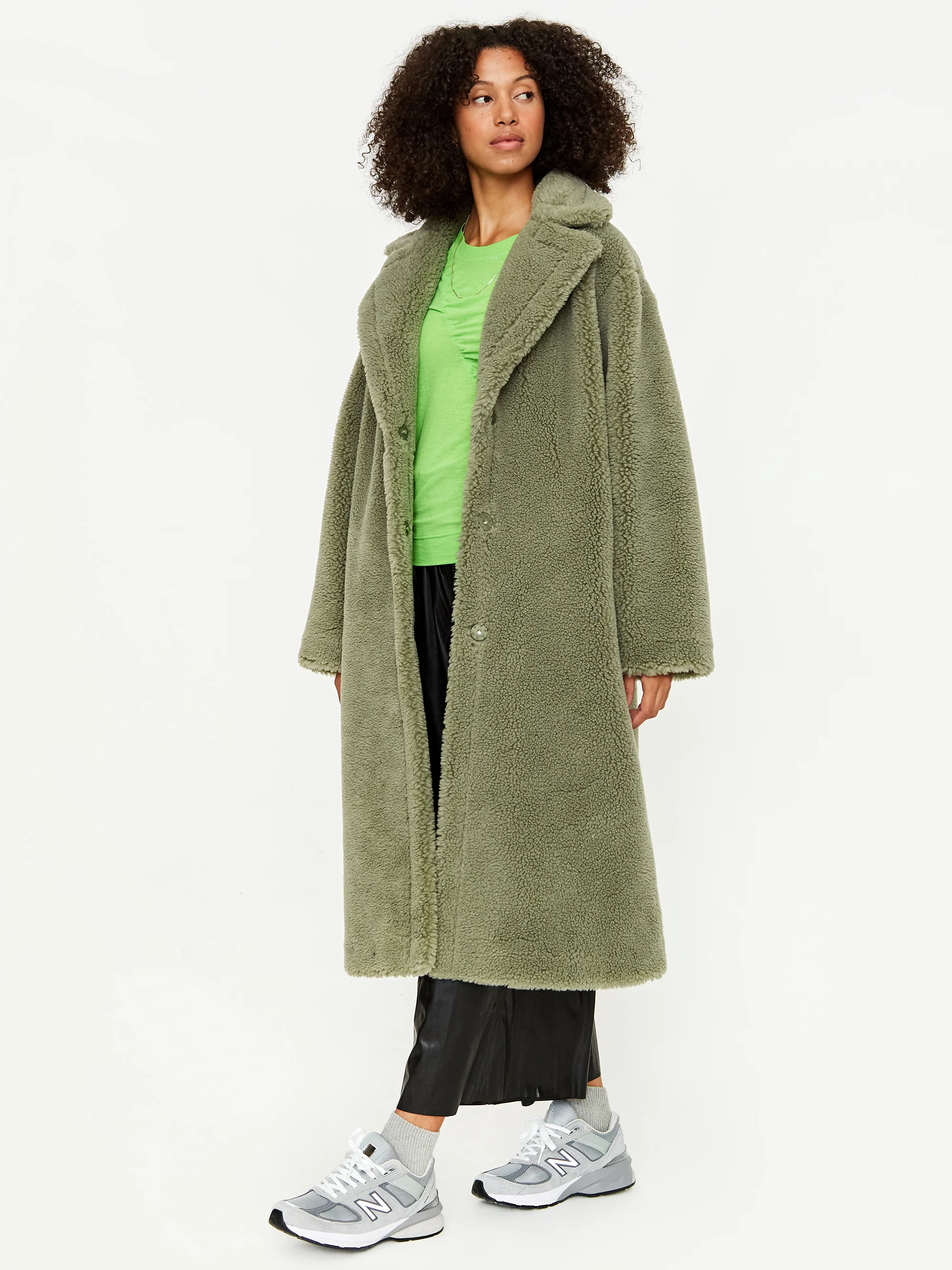 Stand Studio Maria Coat - Pea Green