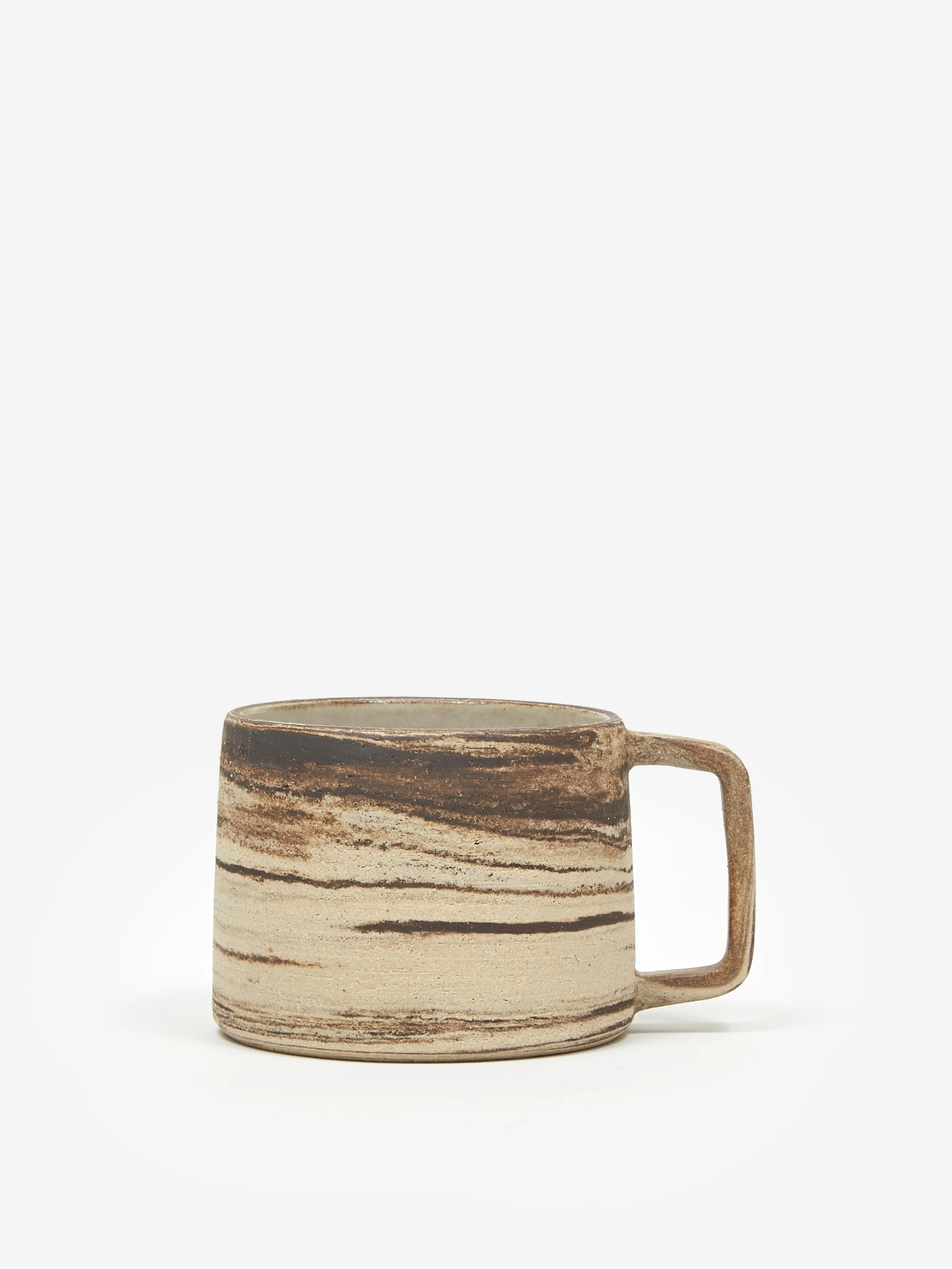 Stick Ceramics Handmade Marbled Mug - Brown
