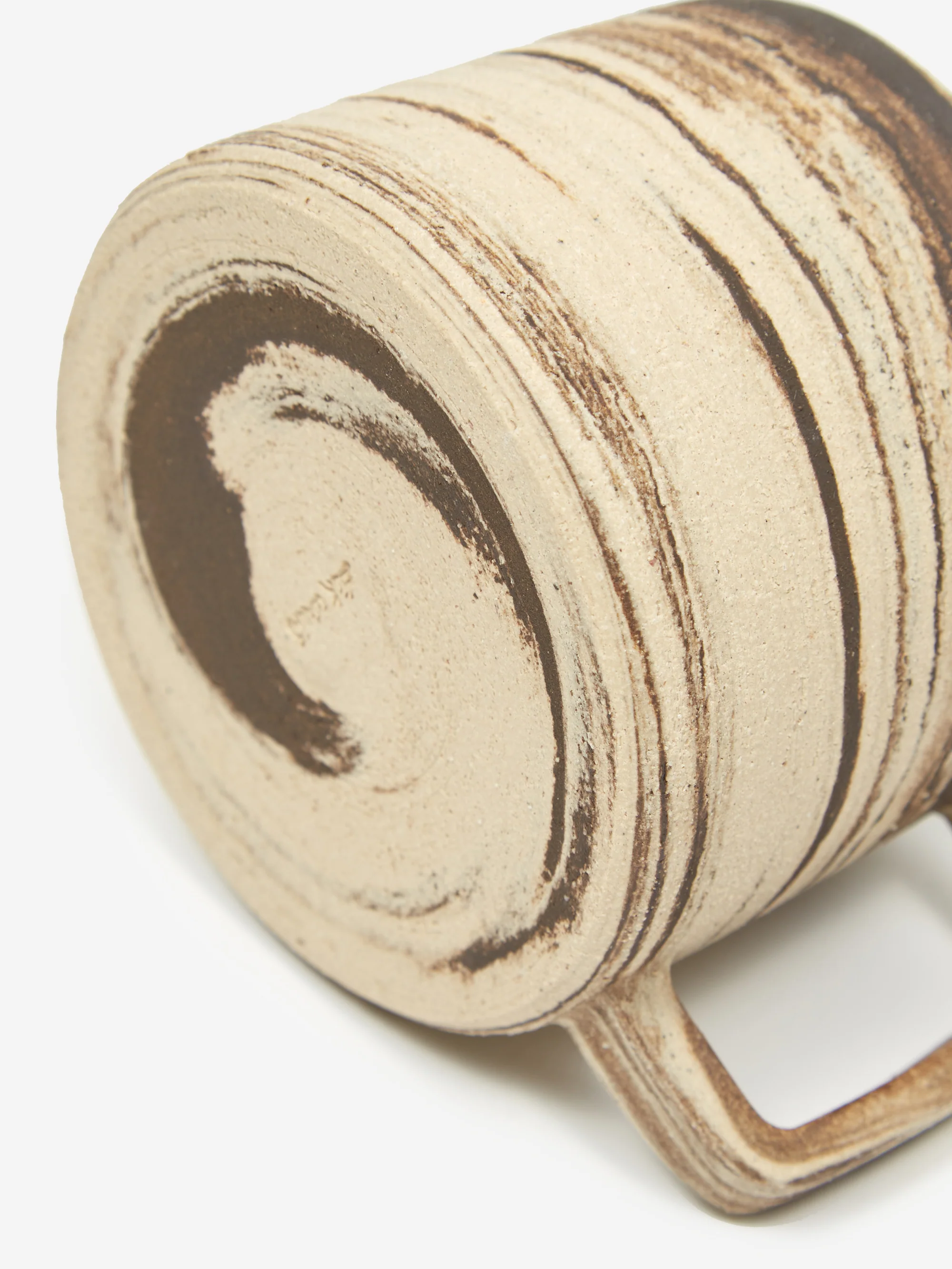 Stick Ceramics Handmade Marbled Mug - Brown - Image 4