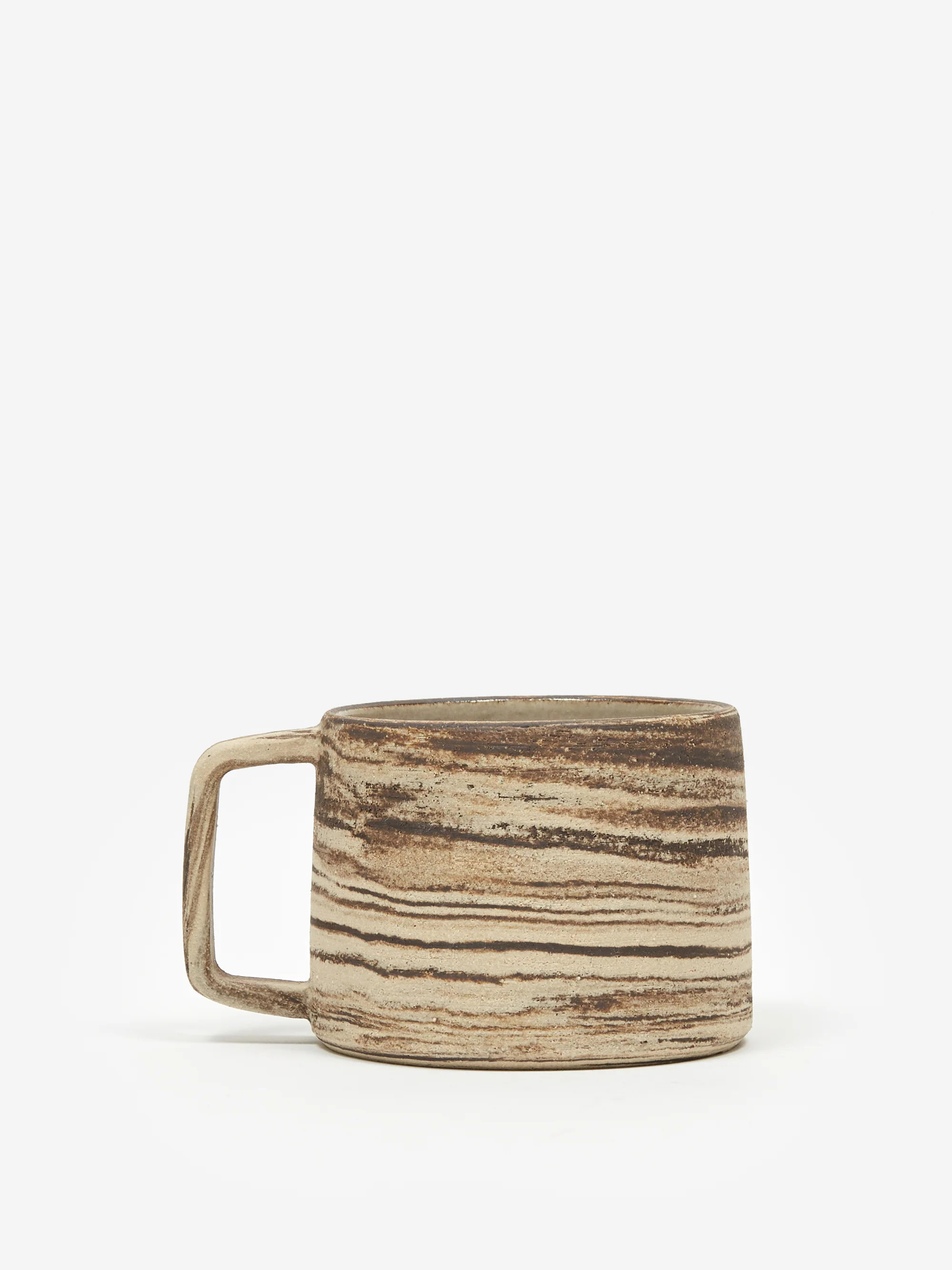 Stick Ceramics Handmade Marbled Mug - Brown - Image 5