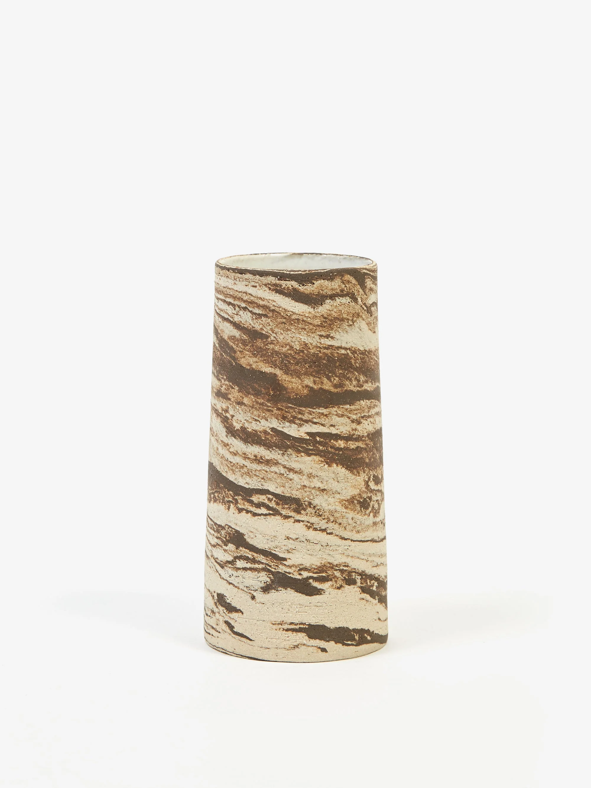 Stick Ceramics Marbled Straight Edge Vase