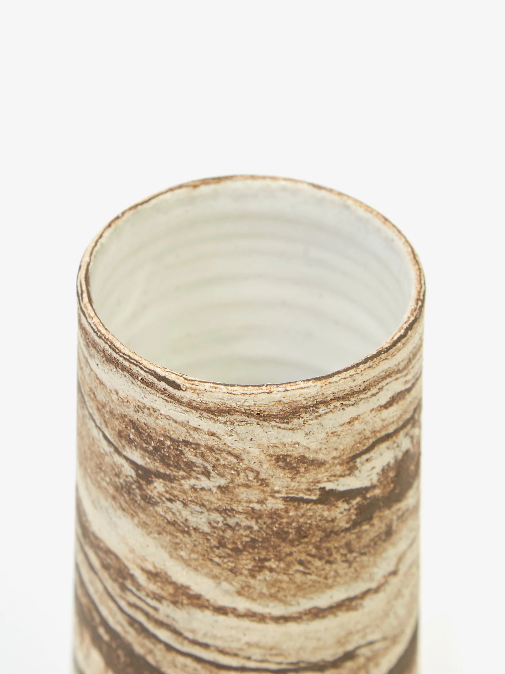 Stick Ceramics Marbled Straight Edge Vase - Image 2