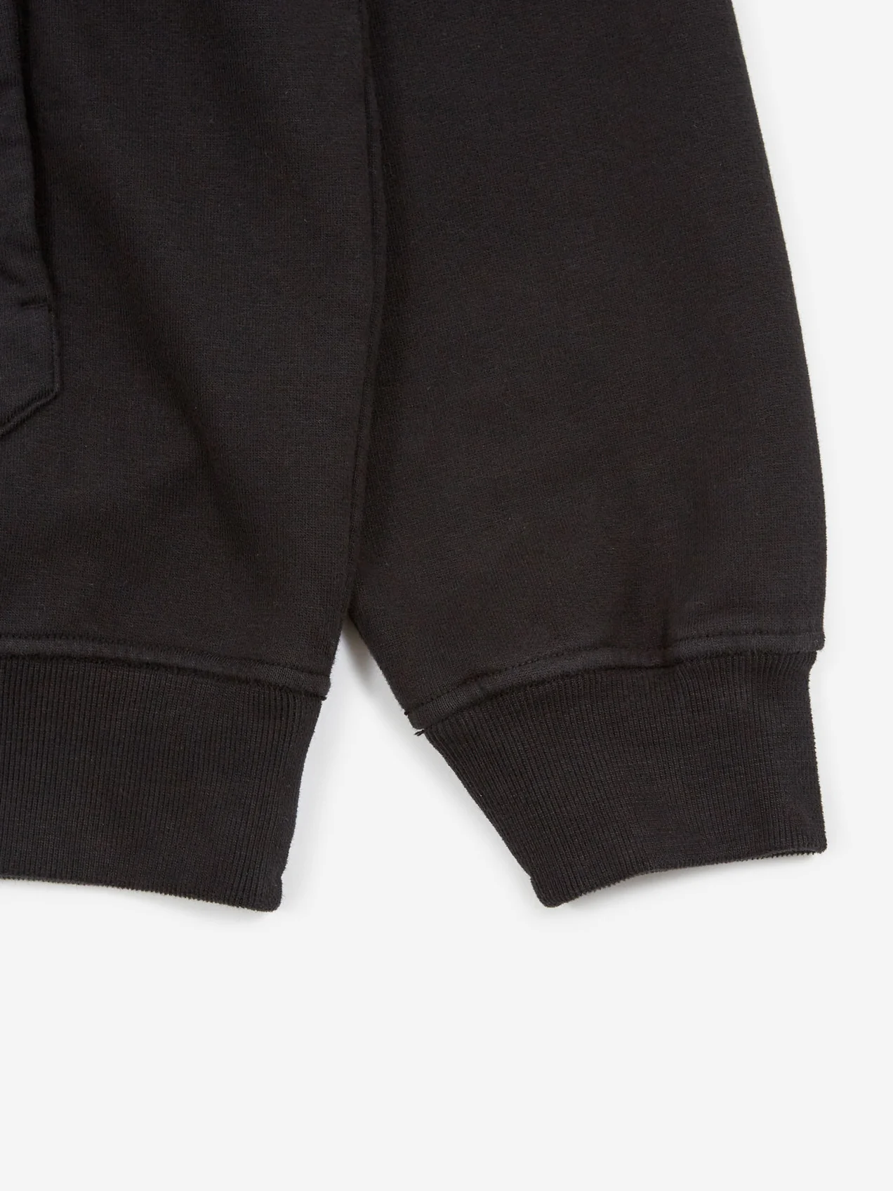 Stone Island Brushed Cotton Fleece Garment Dyed Hooded Sweatshirt - Black - Image 6