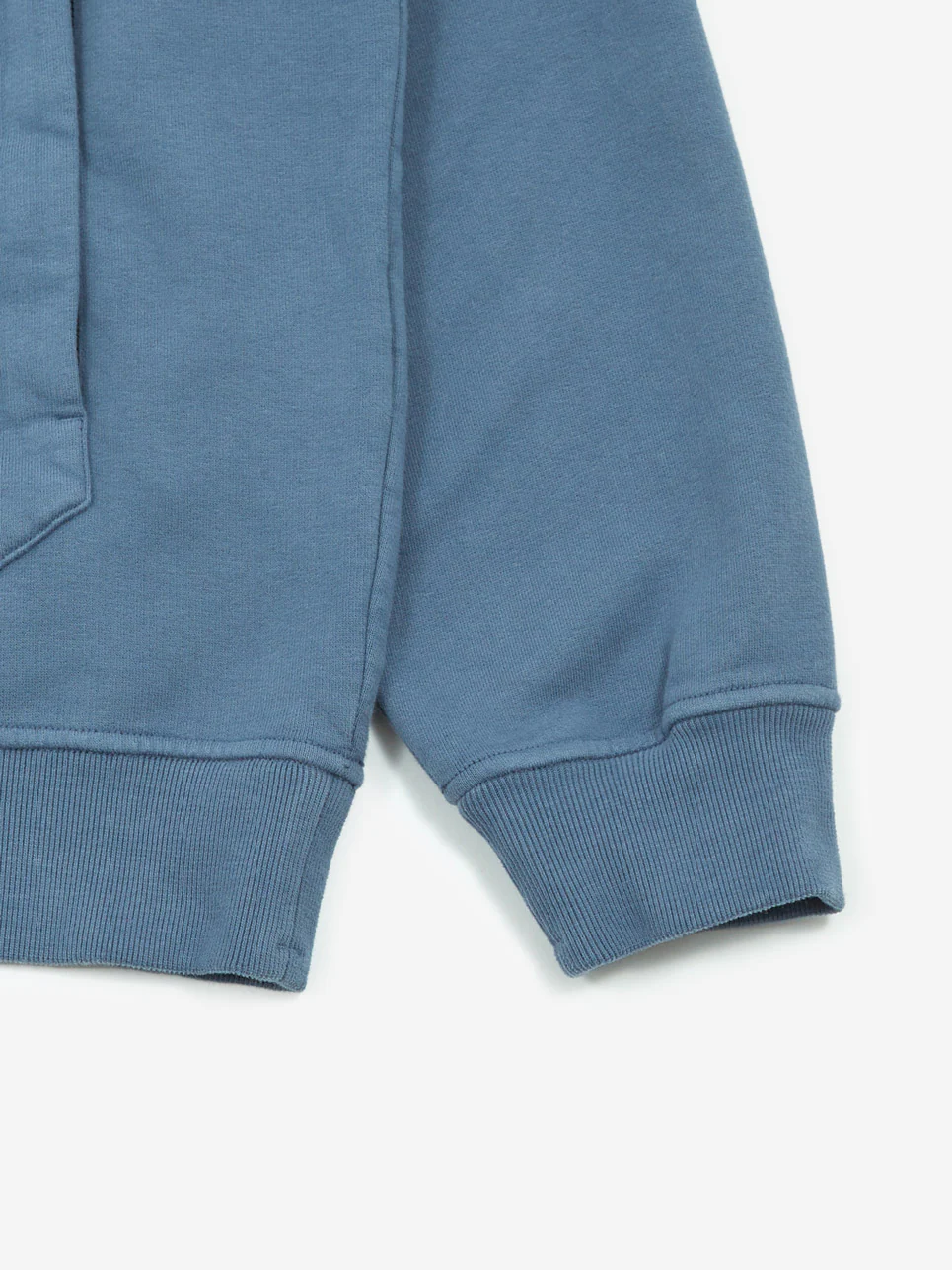 Stone Island Brushed Cotton Fleece Garment Dyed Hooded Sweatshirt - Dark Blue - Image 4