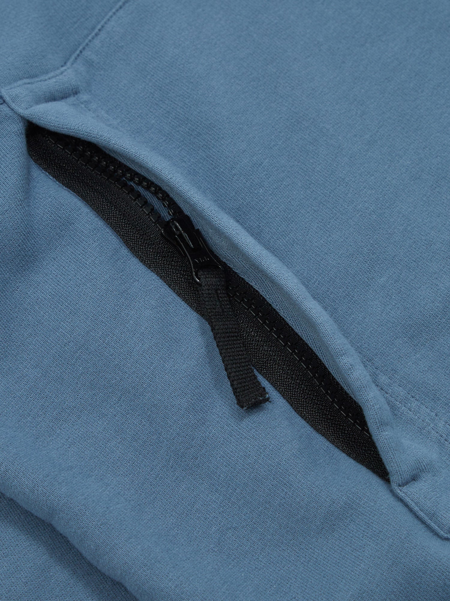Stone Island Brushed Cotton Fleece Garment Dyed Hooded Sweatshirt - Dark Blue - Image 6