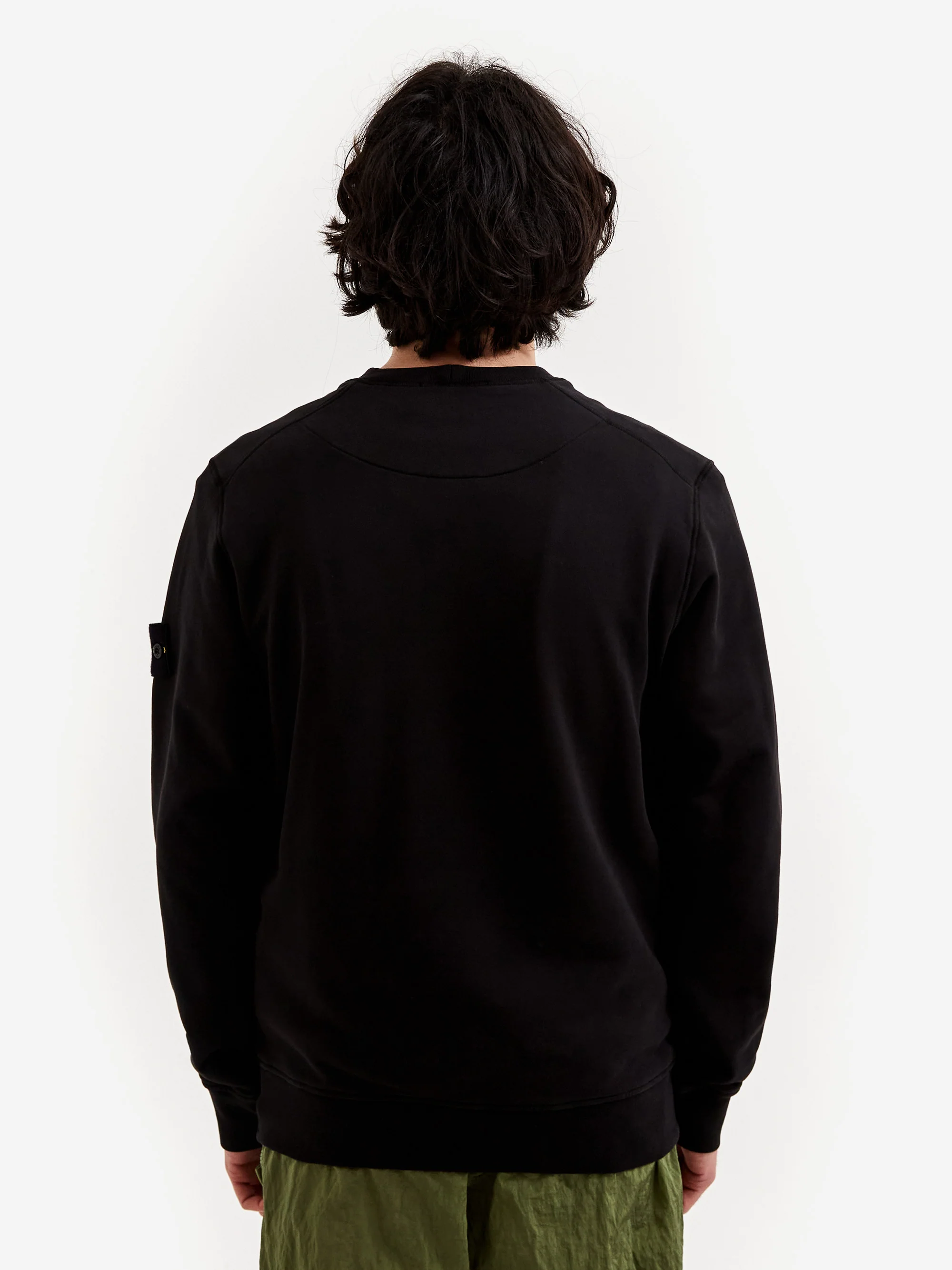 Stone Island Crewneck LS Sweatshirt - Black - Image 8