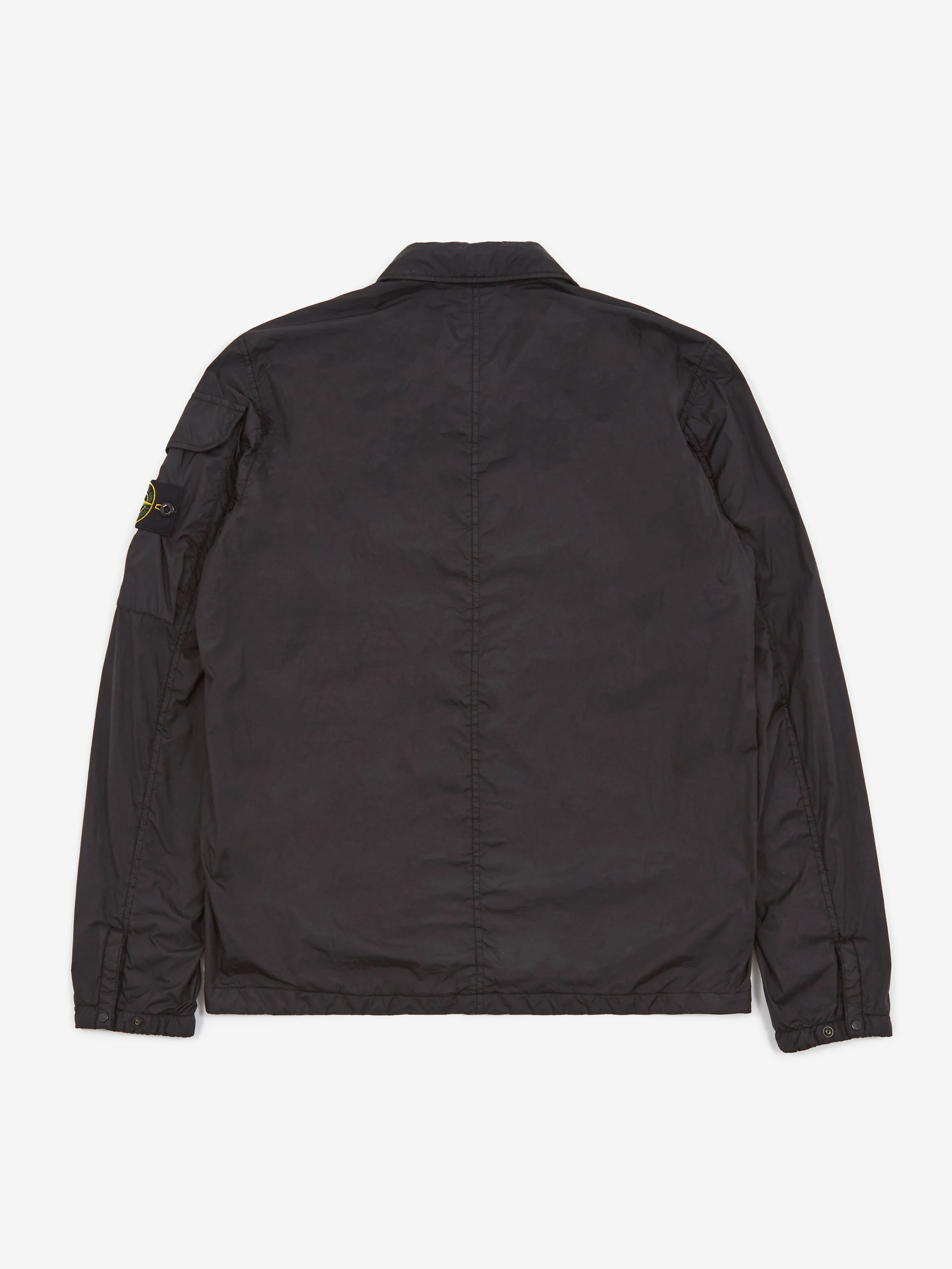 Stone Island Garment Dyed Crinkle Reps R-NY Down Overshirt - Black - Image 5