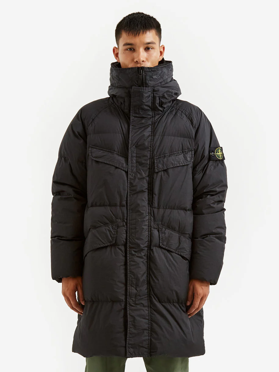Stone Island Garment Dyed Crinkle Reps R-NY Down Parka - Black - Image 10