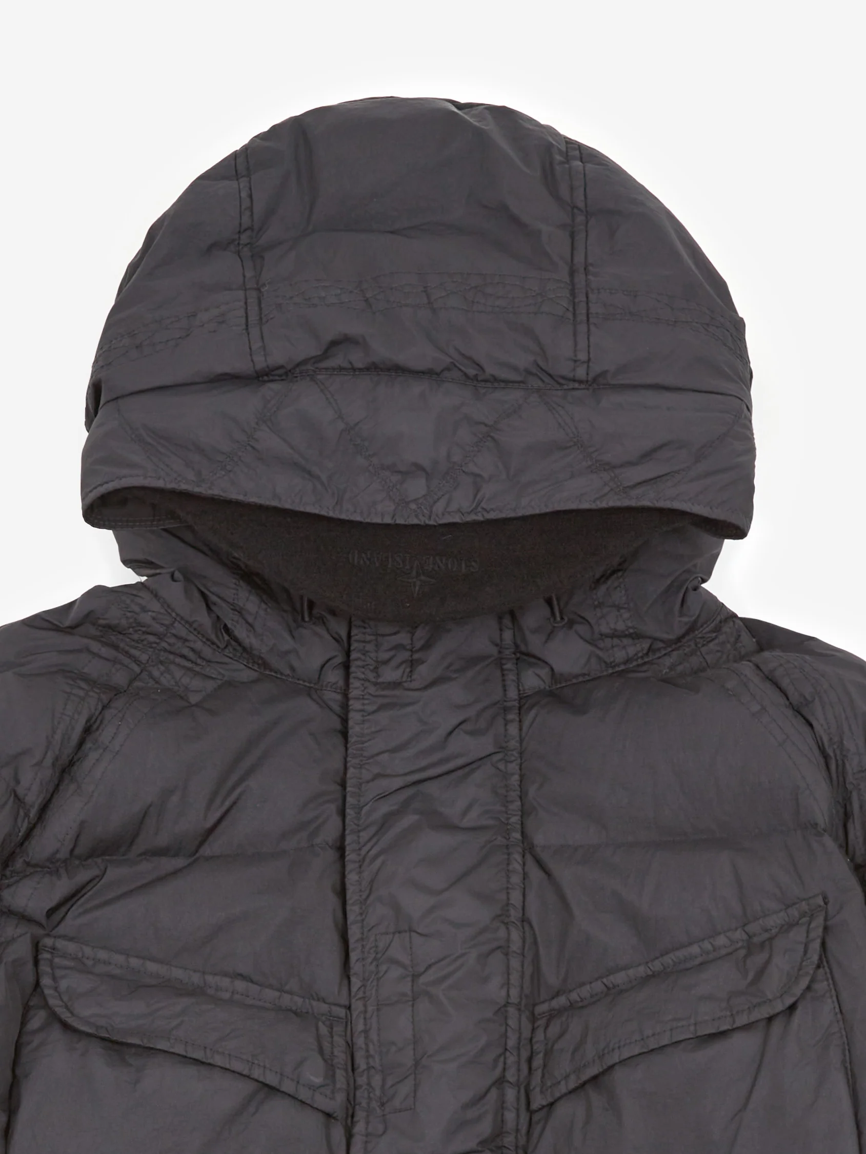 Stone Island Garment Dyed Crinkle Reps R-NY Down Parka - Black - Image 2