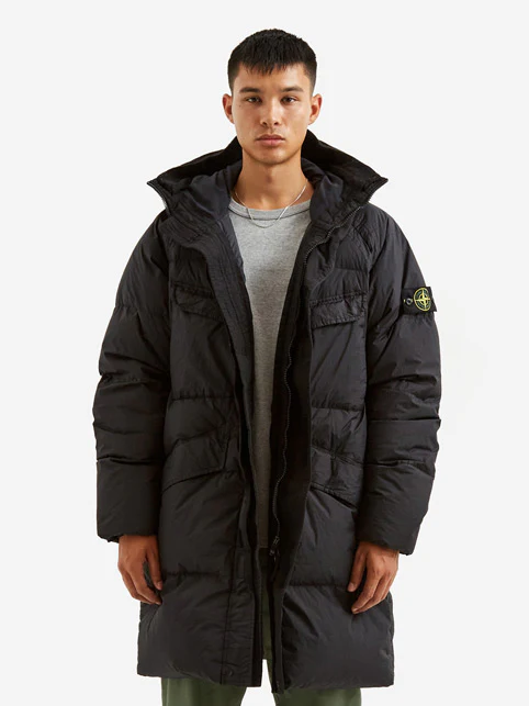 Stone Island Garment Dyed Crinkle Reps R-NY Down Parka - Black - Image 8