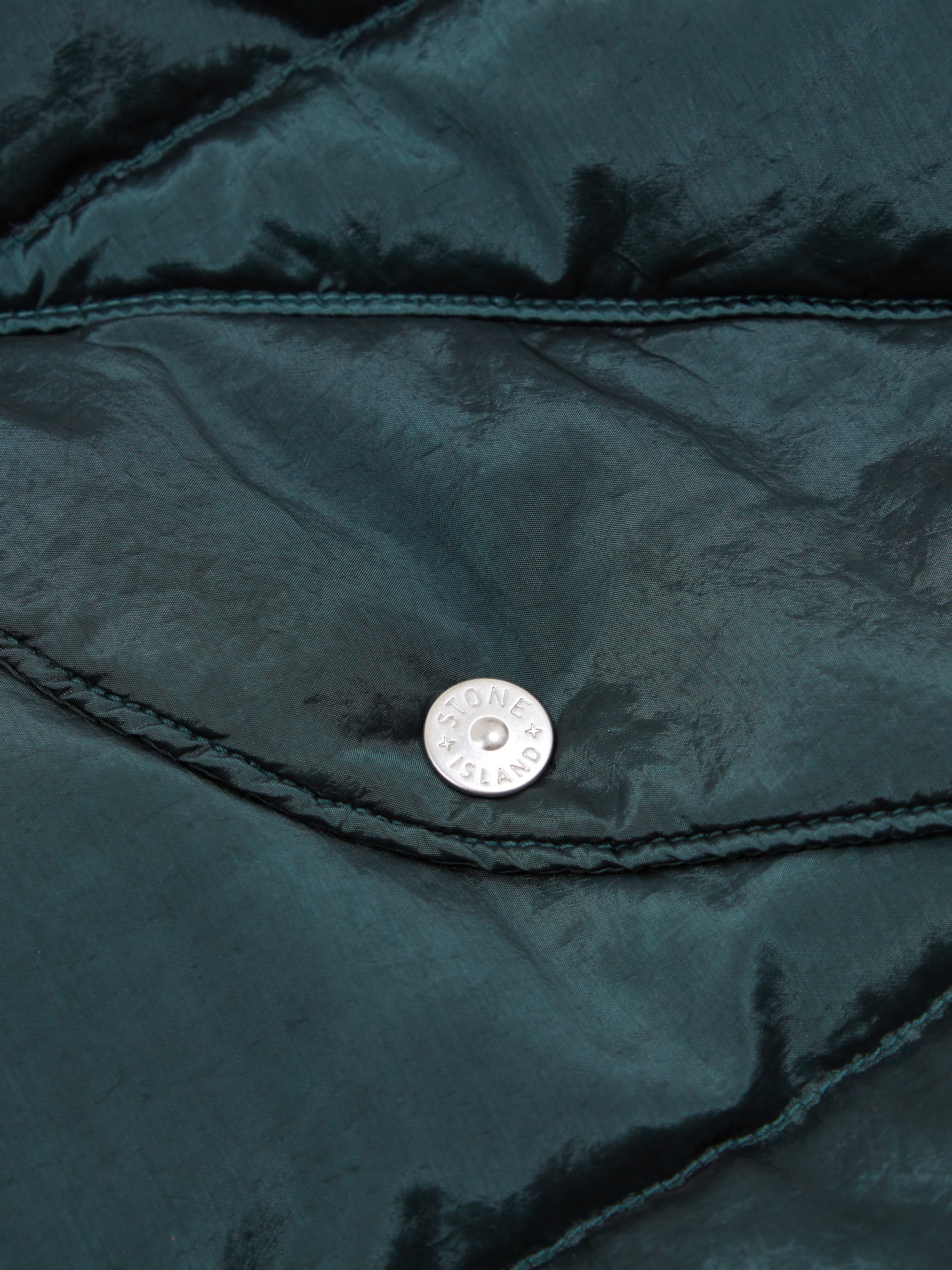 Stone Island Garment Dyed Hooded Down Jacket - Petrol - Image 6