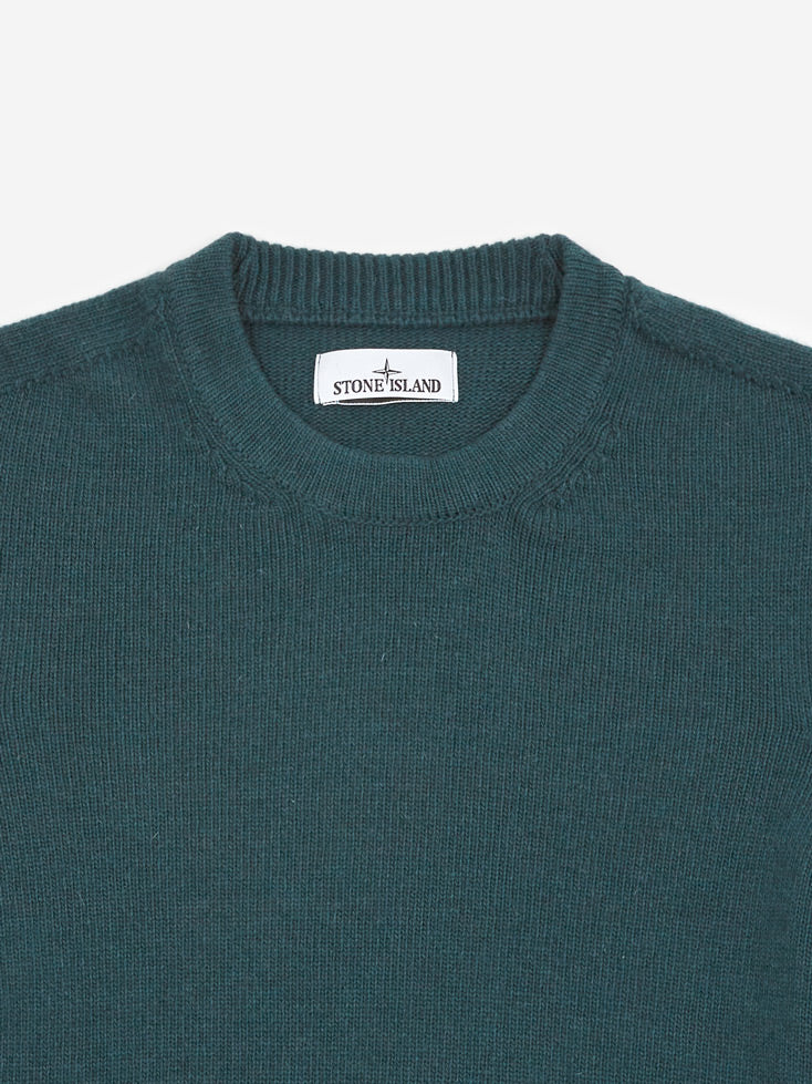Stone Island Lambswool Crewneck Knit - Petrol - Image 2