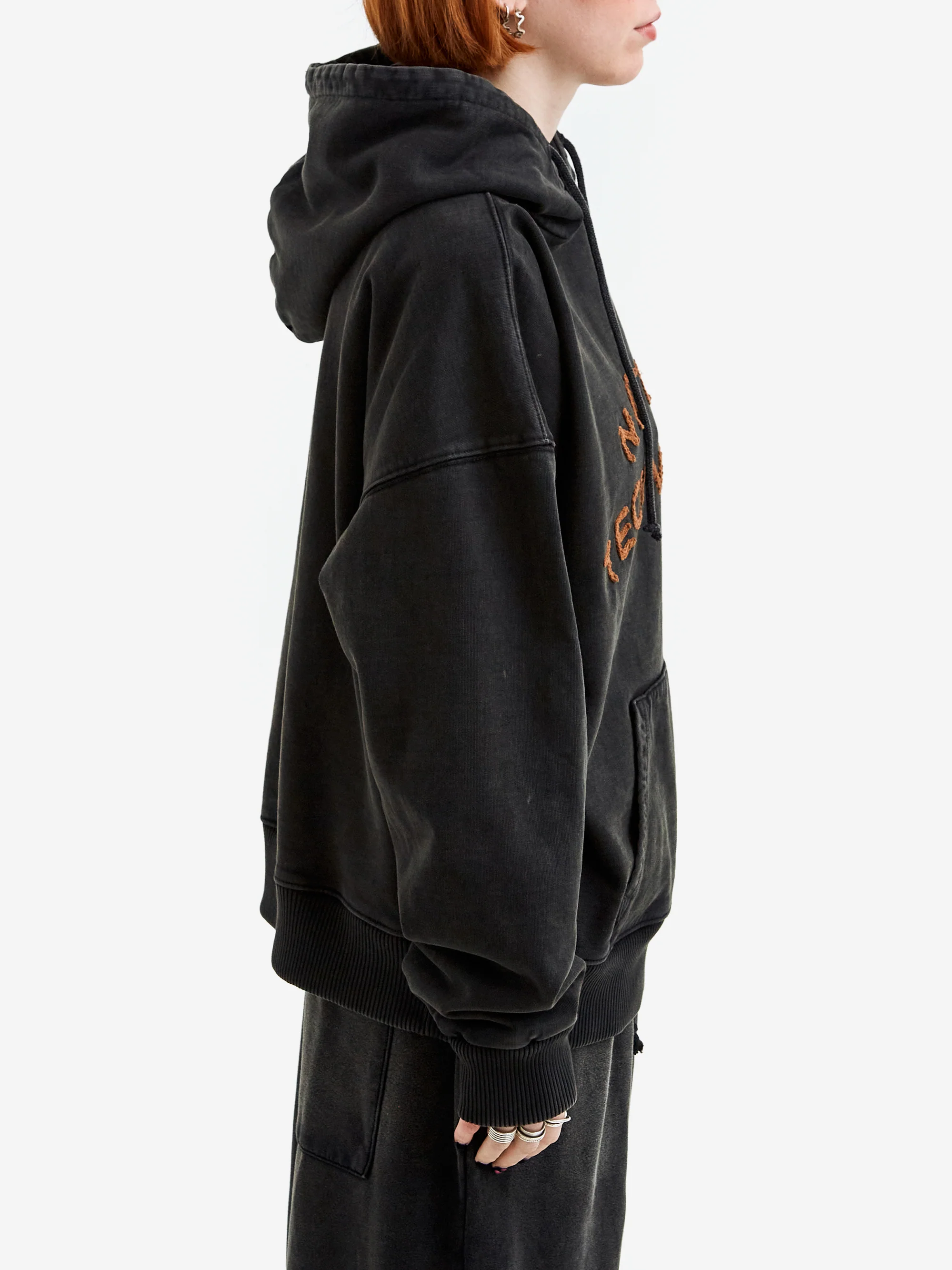 Story mfg. Geo Hoodie W - Faded Black - Image 2