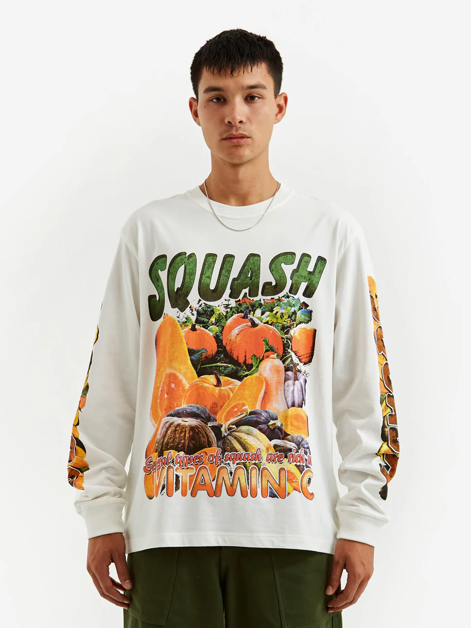 Story MFG Grateful Longsleeve Tee - Ecru Squash - Image 4