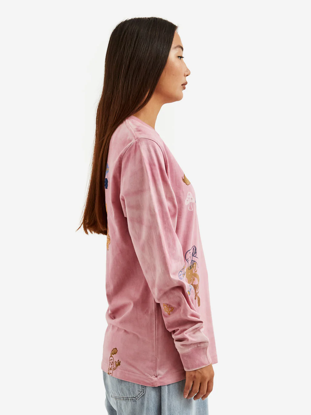 Story MFG Grateful Longsleeve Tee - Sappan Pink Scorpio Trip - Image 2
