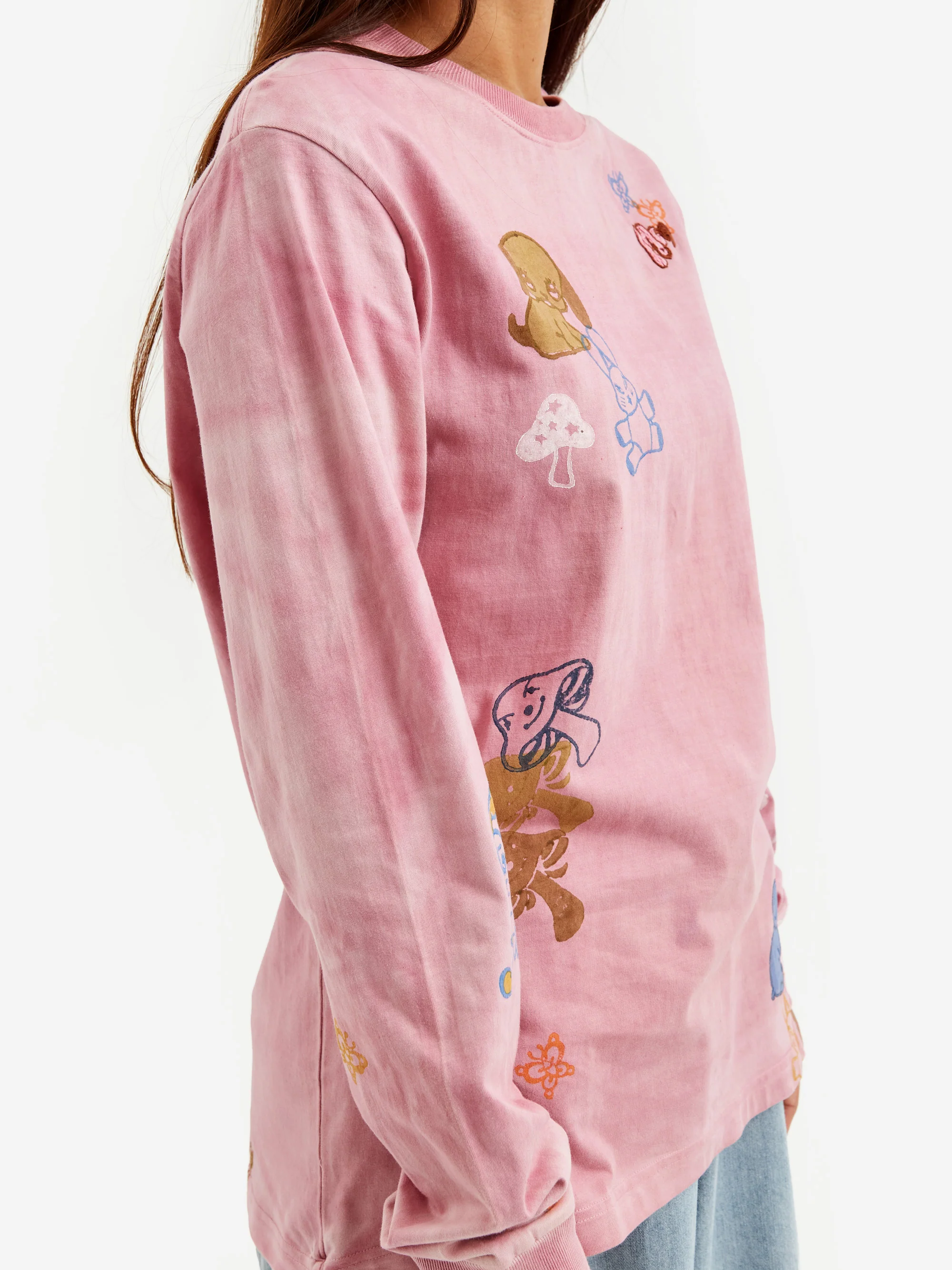Story MFG Grateful Longsleeve Tee - Sappan Pink Scorpio Trip - Image 3