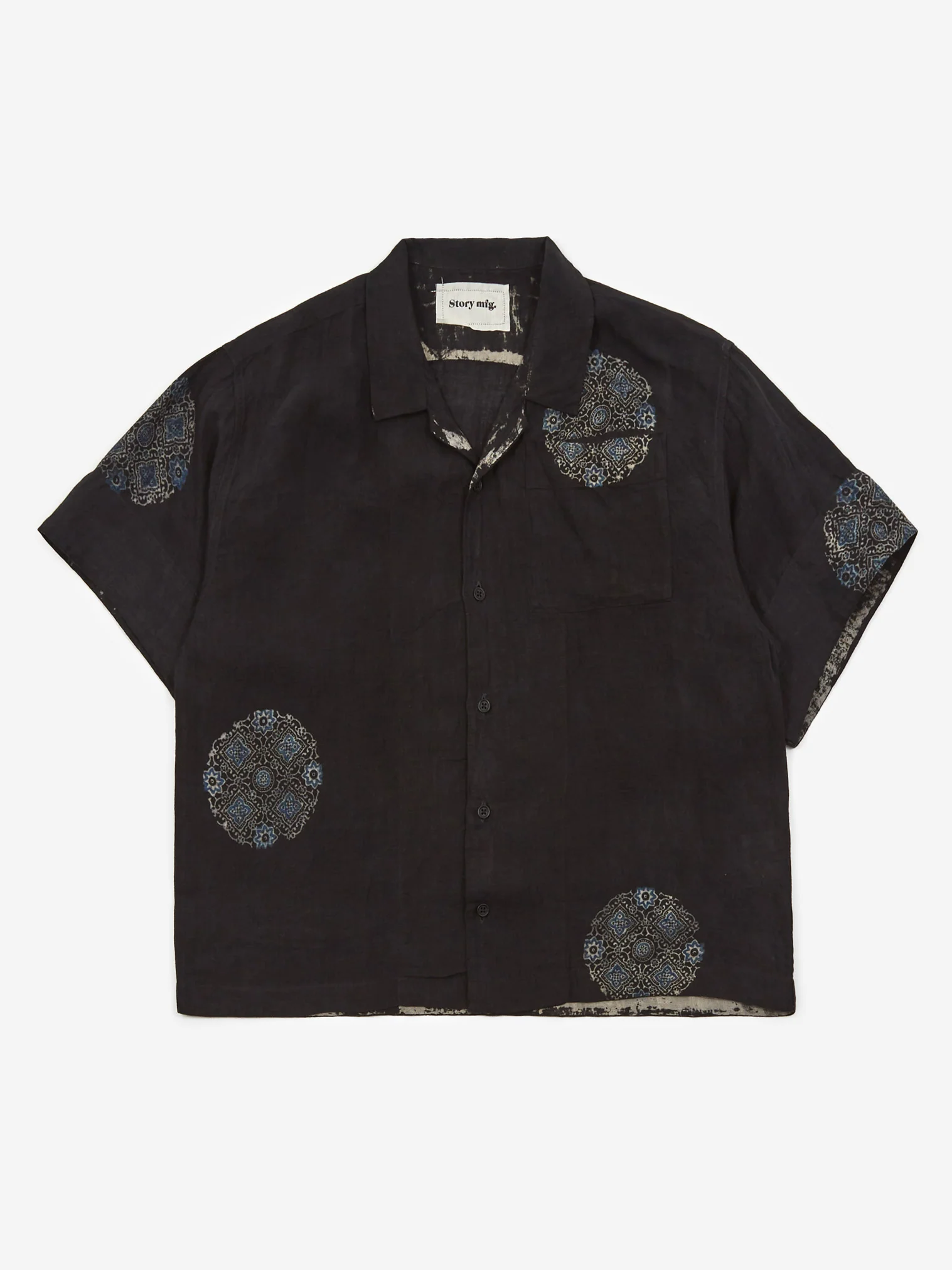 Story MFG Greetings Shortsleeve Shirt - Iron Space Print