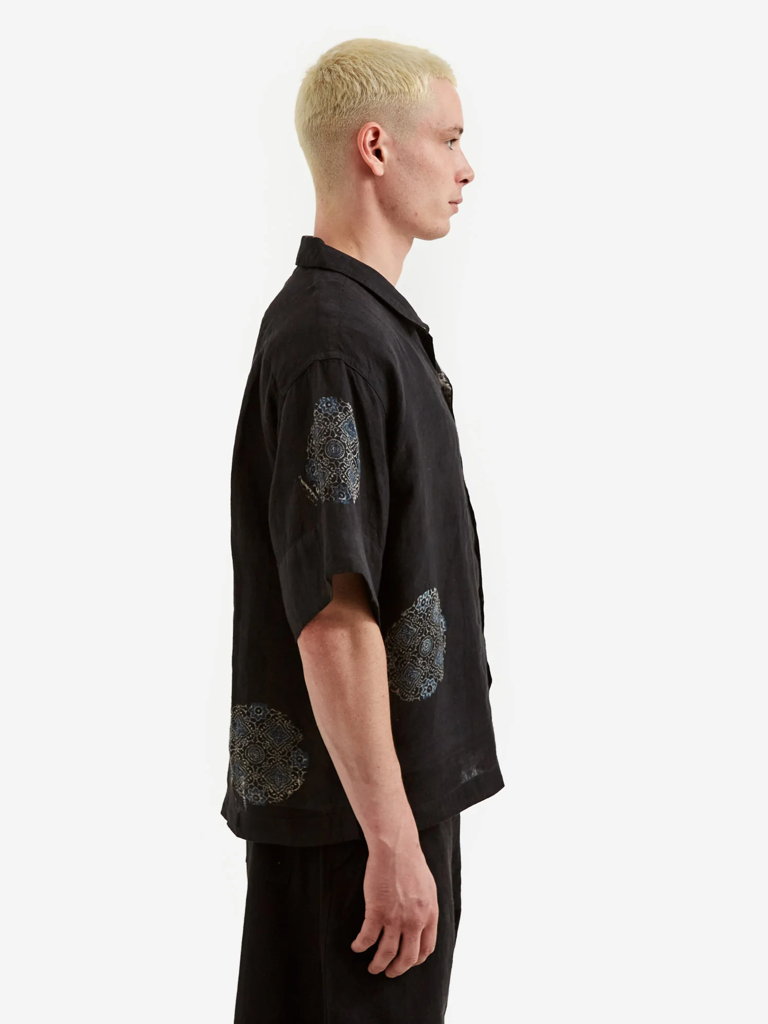 Story MFG Greetings Shortsleeve Shirt - Iron Space Print - Image 8