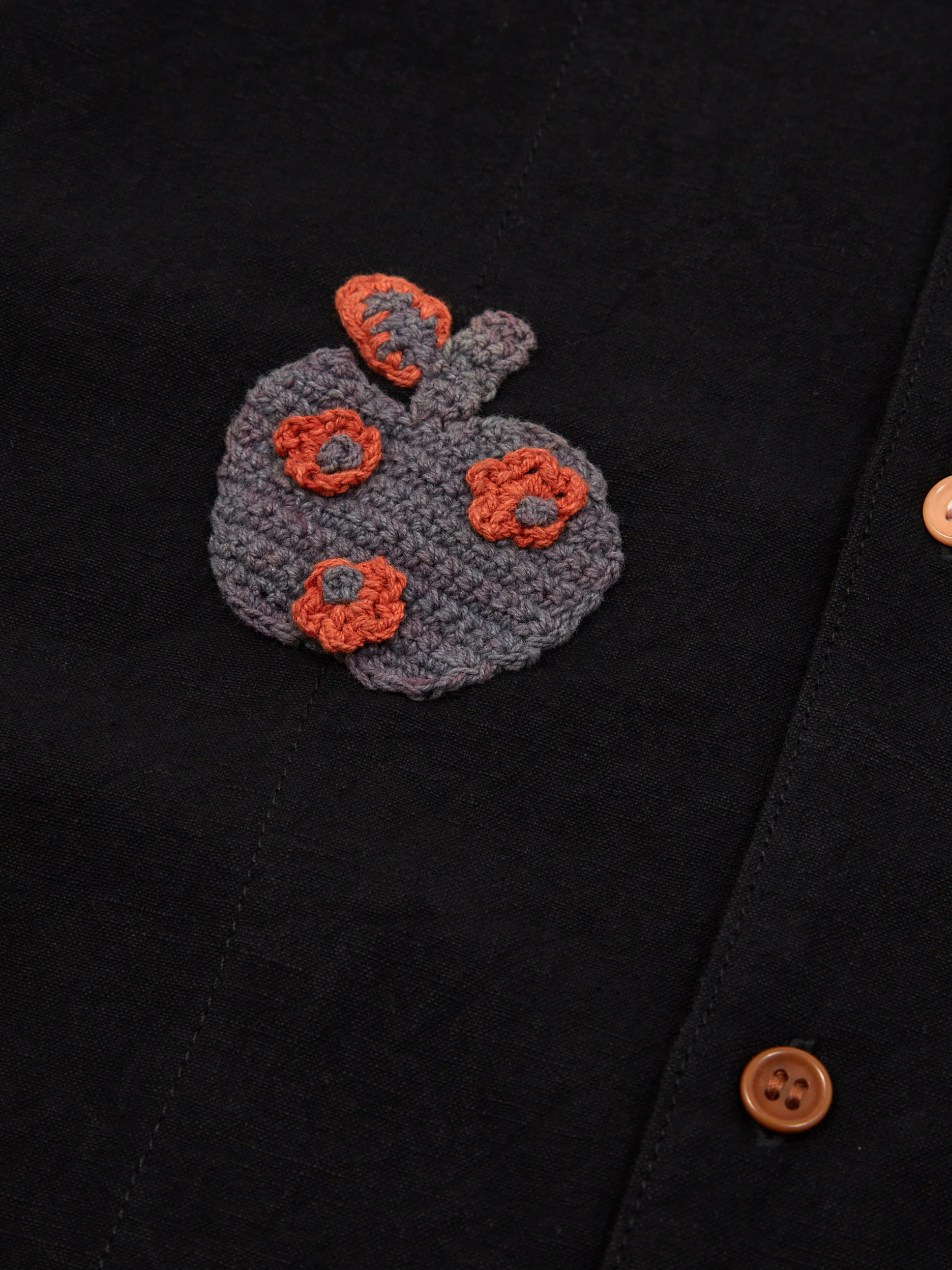 Story MFG Greetings Shortsleeve Shirt - Washed Black Scorpio Trip - Image 5