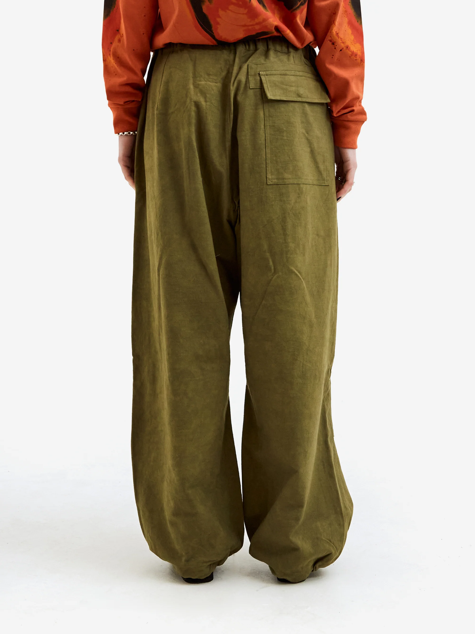 Story mfg. Paco Pants - Olive Slub - Image 3