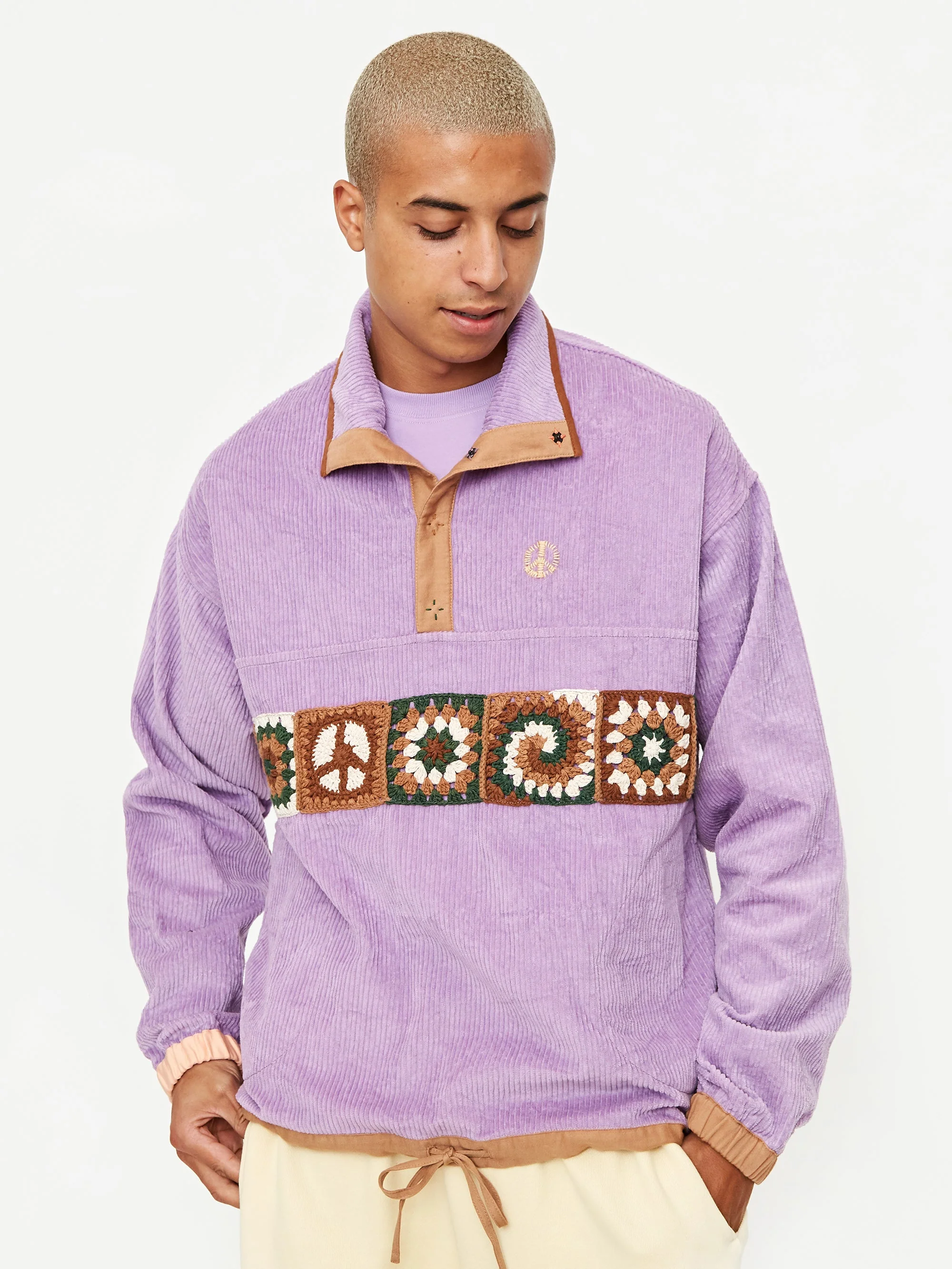 Story MFG Polite Pullover Jacket - Lilac Corduroy - Image 6