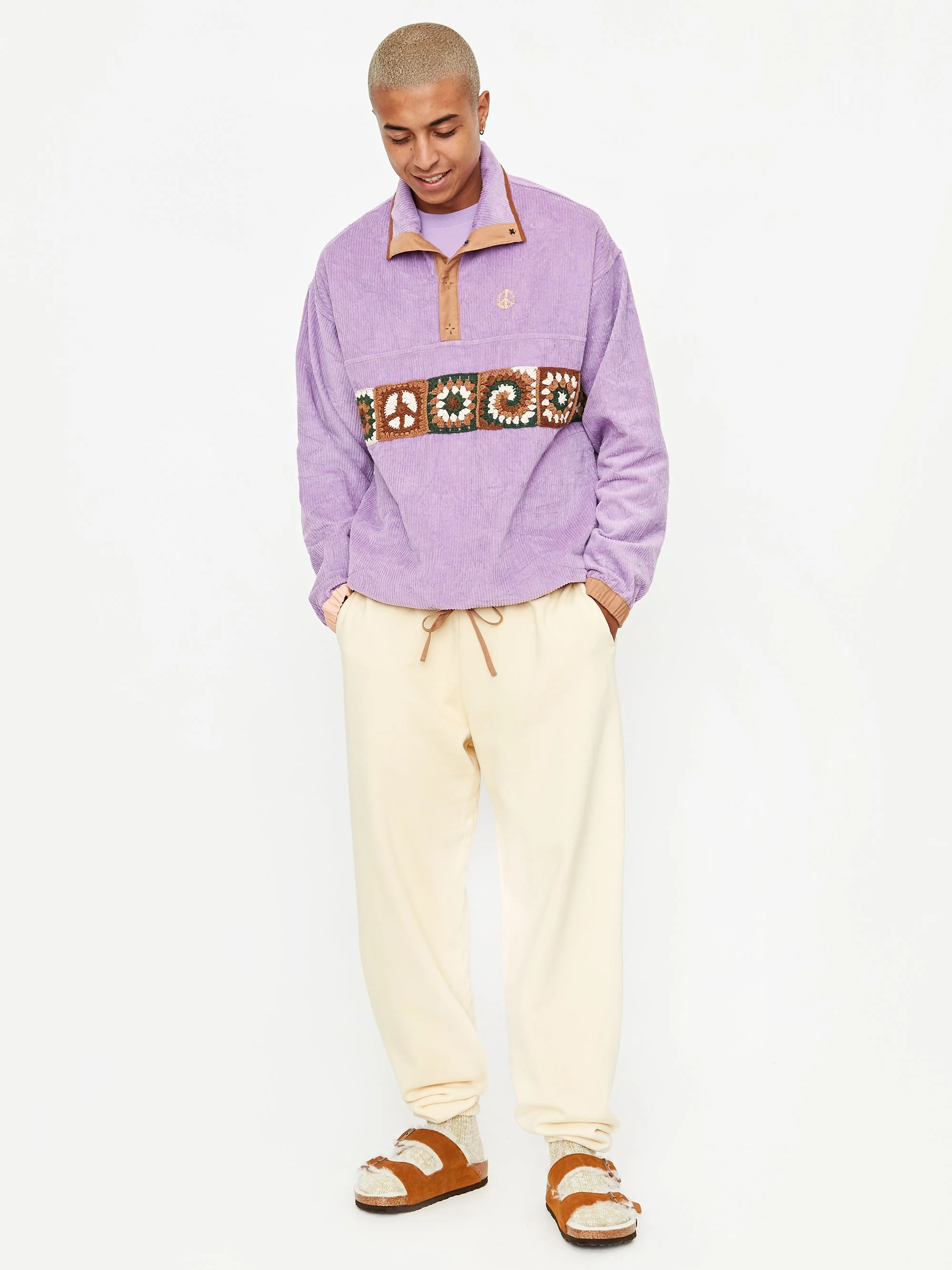 Story MFG Polite Pullover Jacket - Lilac Corduroy - Image 7