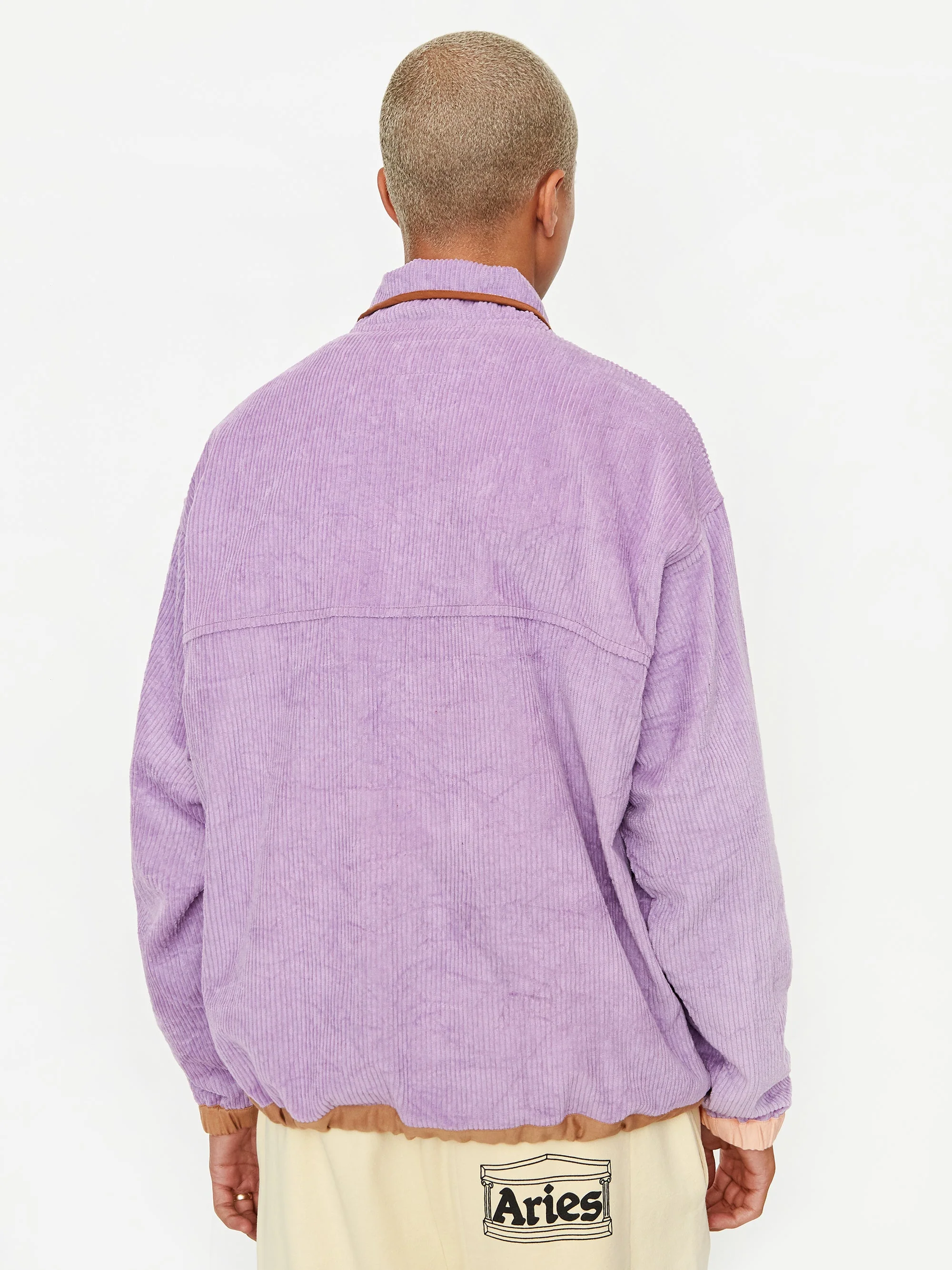 Story MFG Polite Pullover Jacket - Lilac Corduroy - Image 9