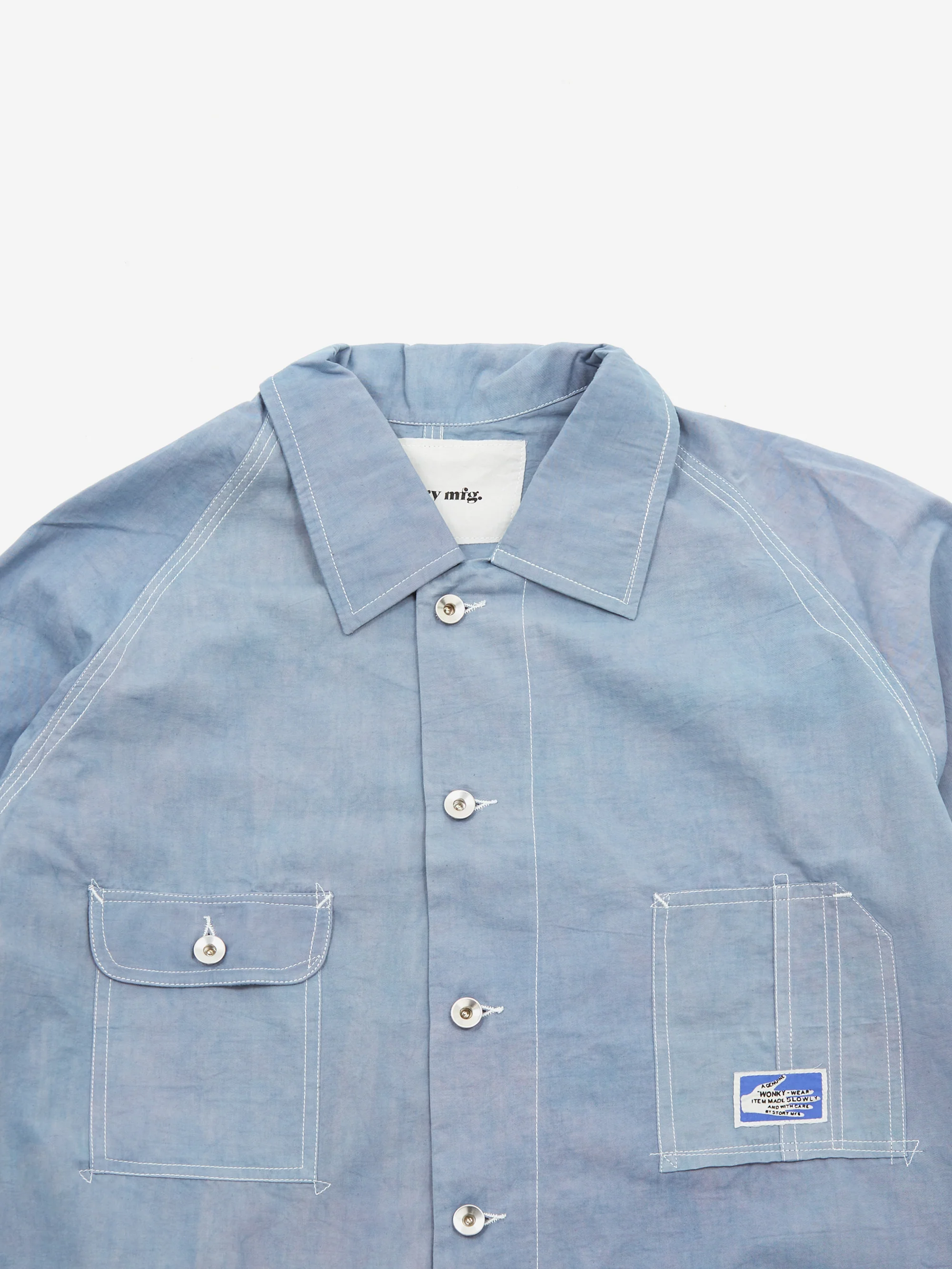 Story mfg. Railroad Jacket - Purple Wonky-Wear - Image 3