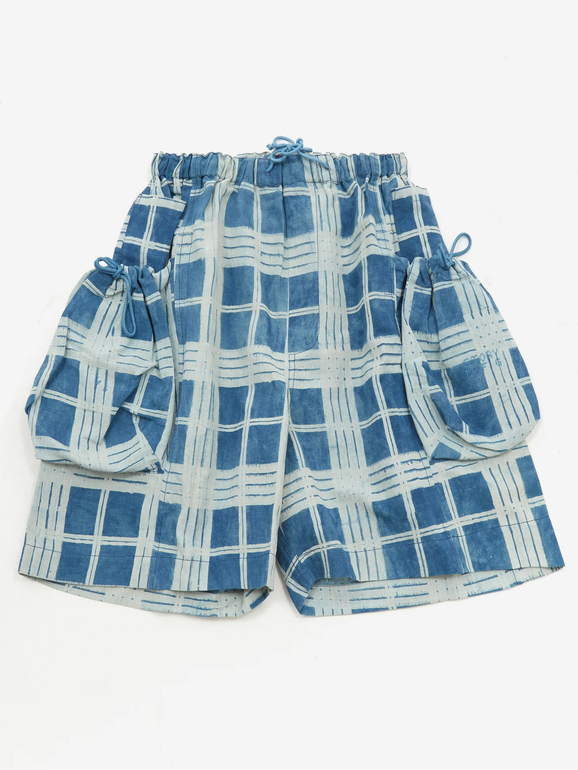 Story mfg. Salt Shorts - Indigo Check