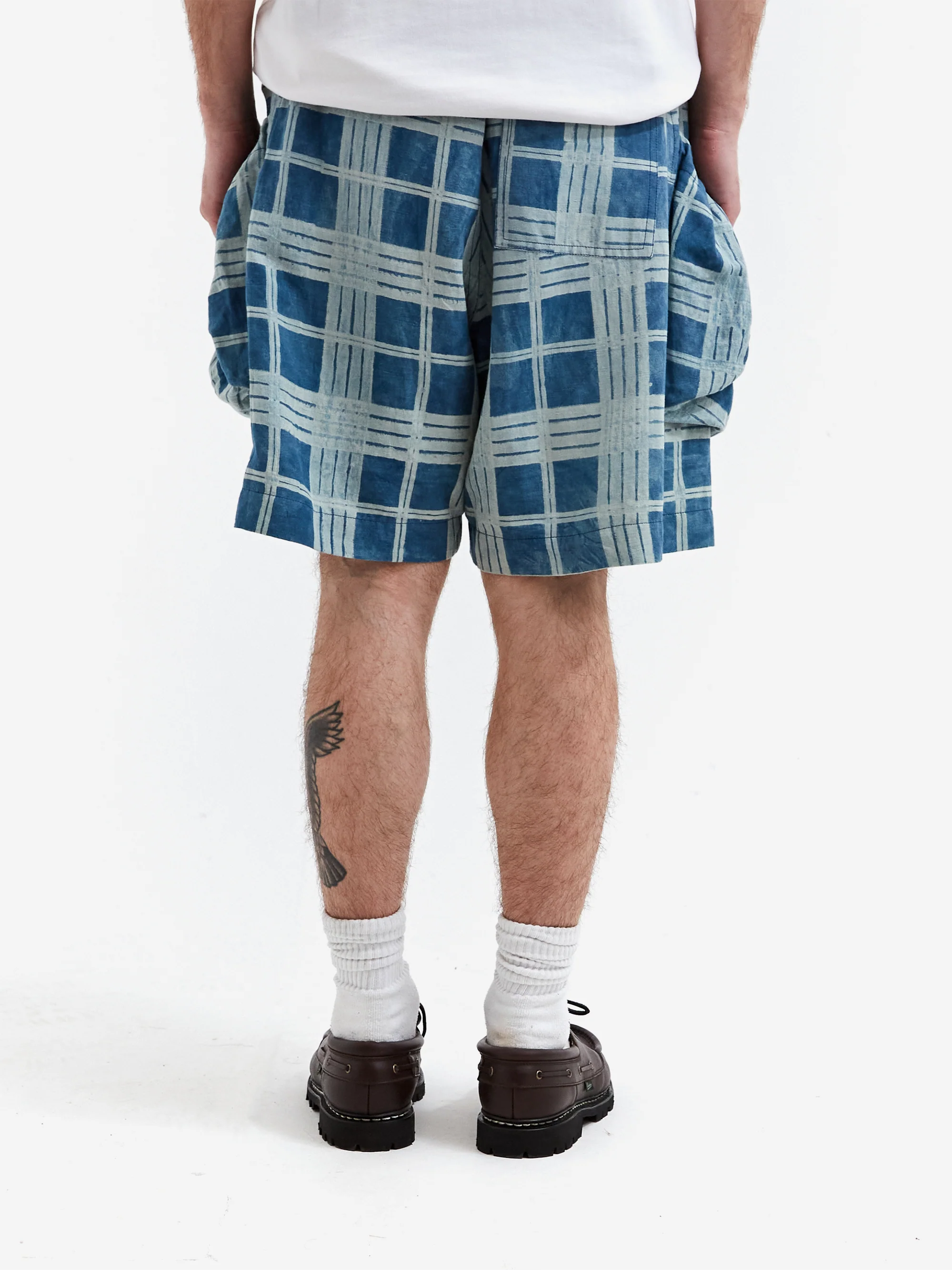 Story mfg. Salt Shorts - Indigo Check - Image 6