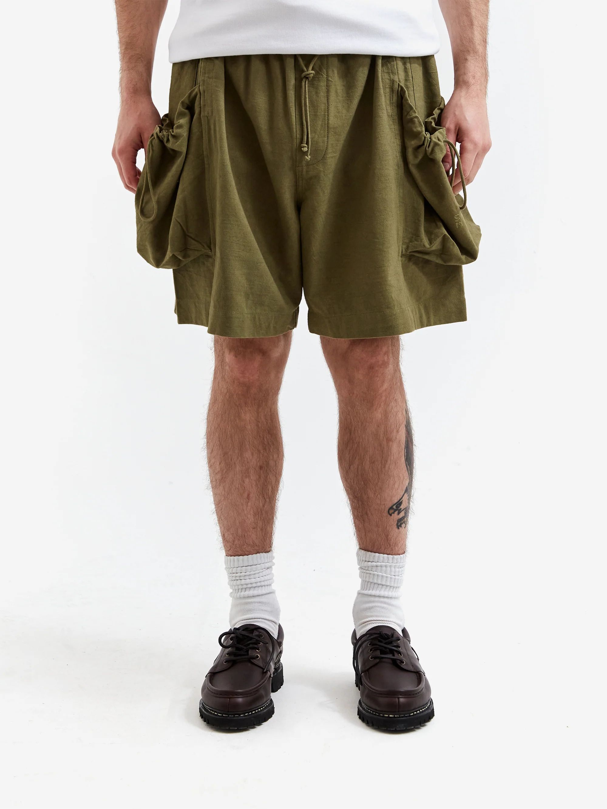 Story mfg. Salt Shorts - Olive Slub - Image 2