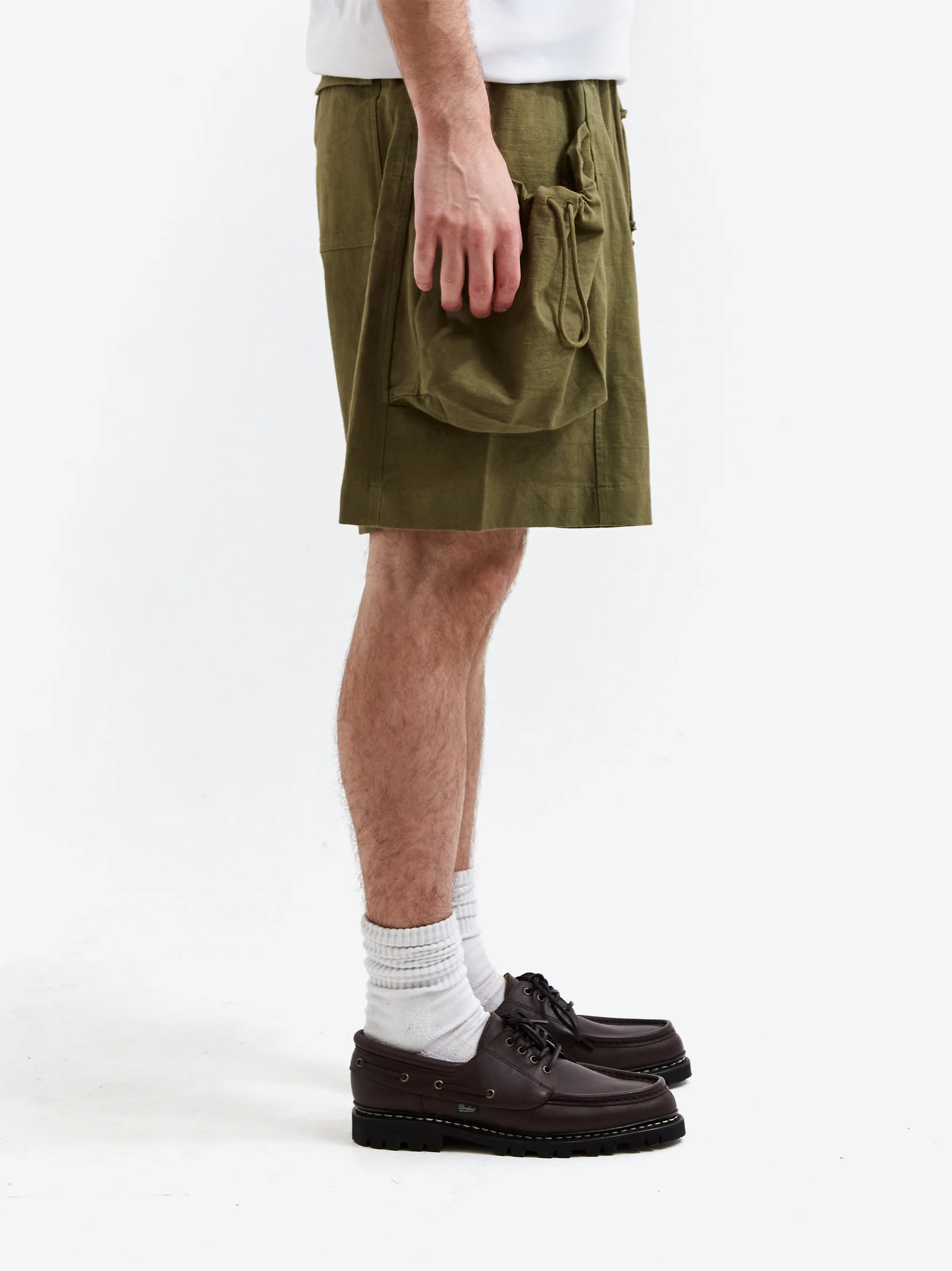 Story mfg. Salt Shorts - Olive Slub - Image 5