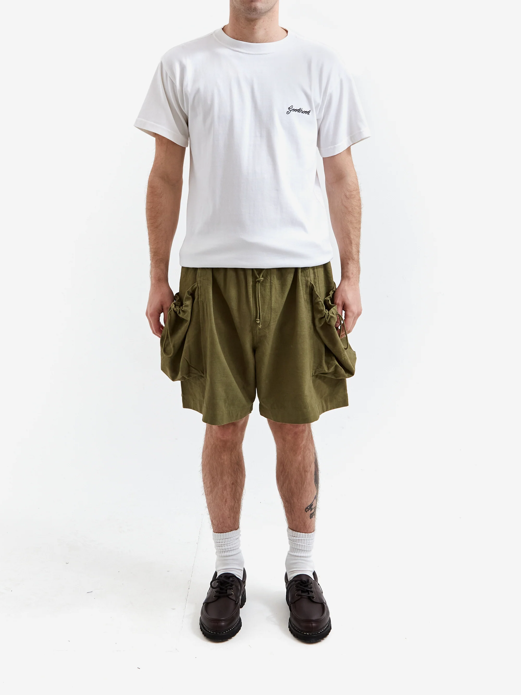 Story mfg. Salt Shorts - Olive Slub - Image 7