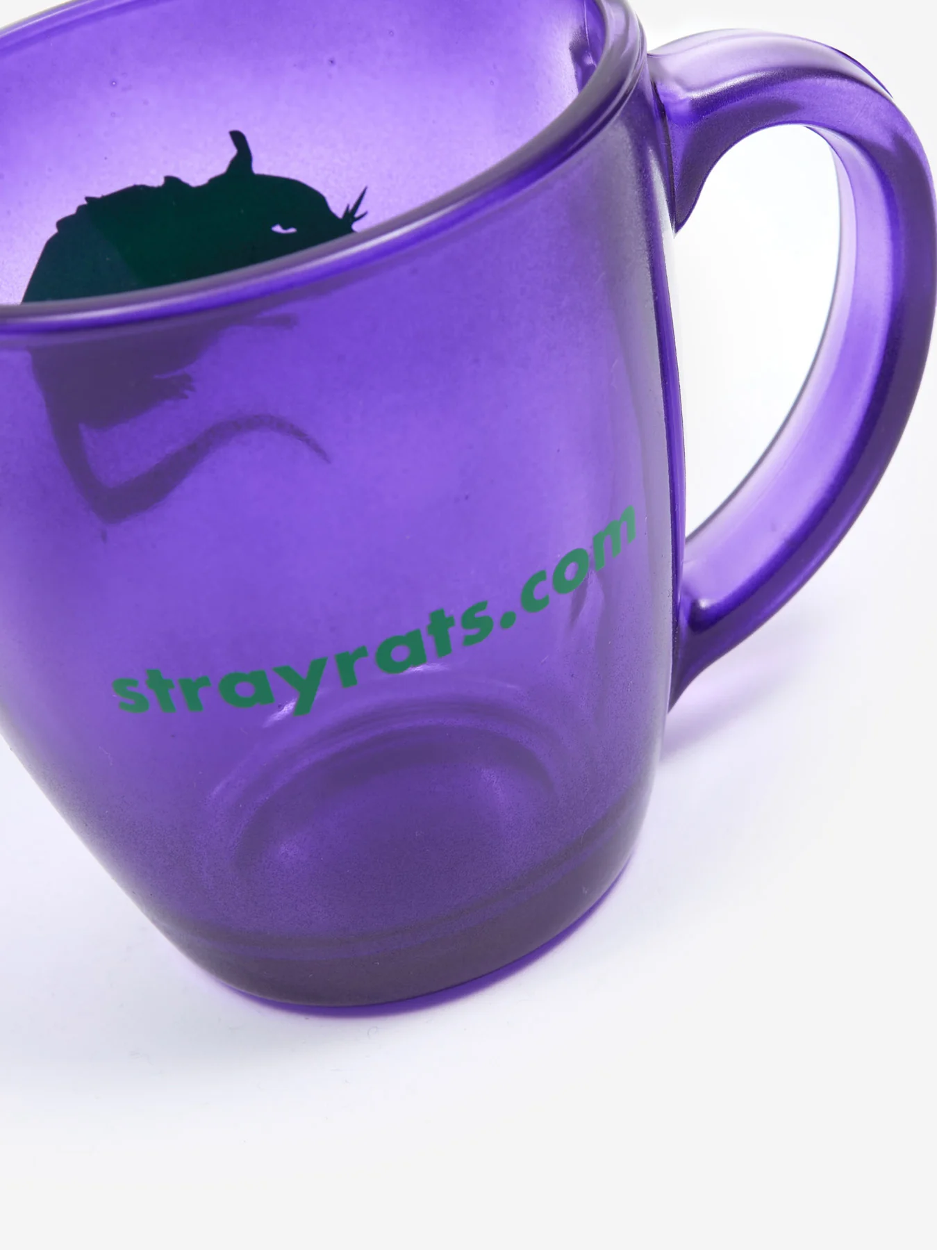 Stray Rats Rat Logo Mug - Purple - Image 3